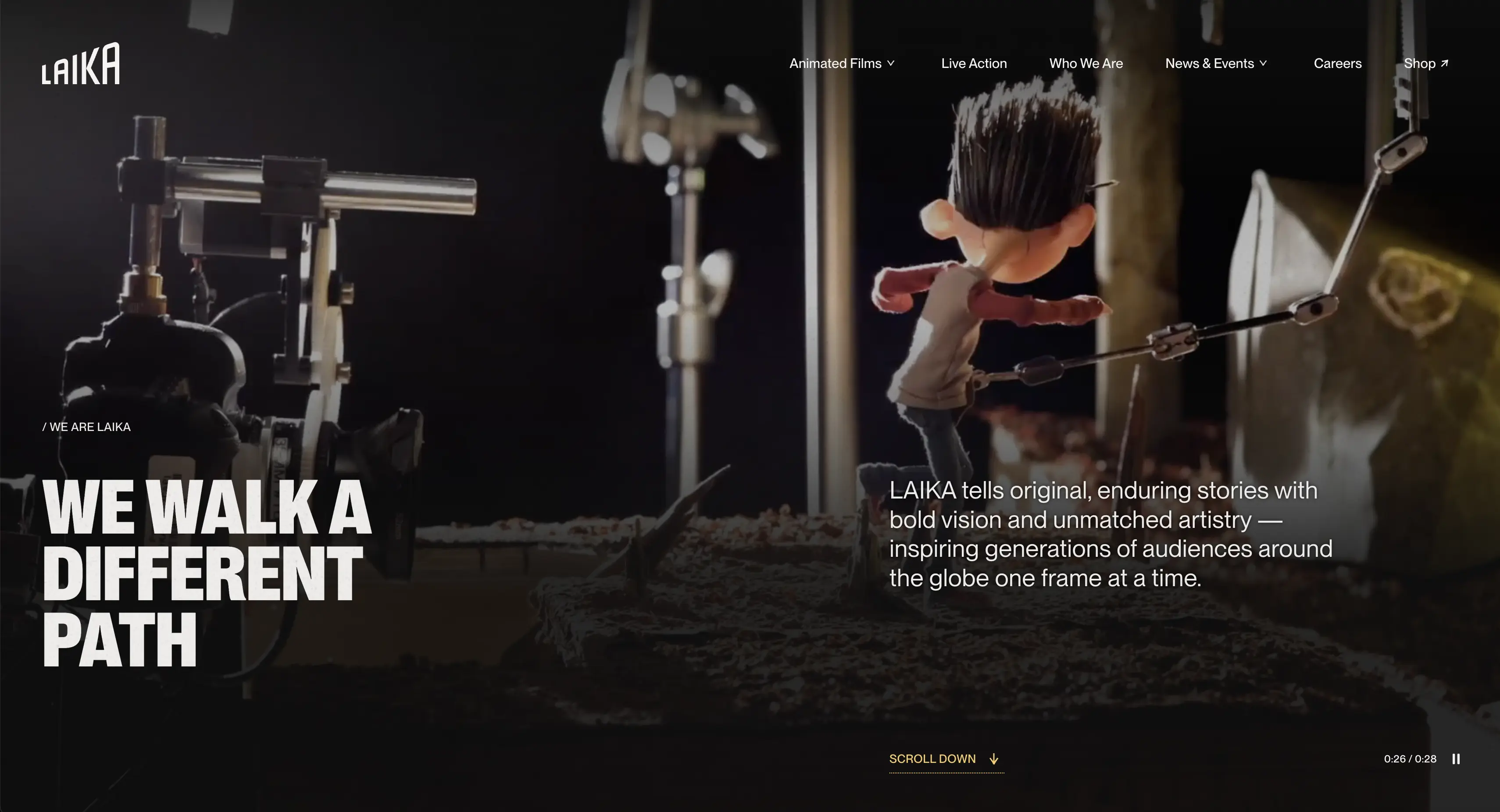 Laika Studios Website