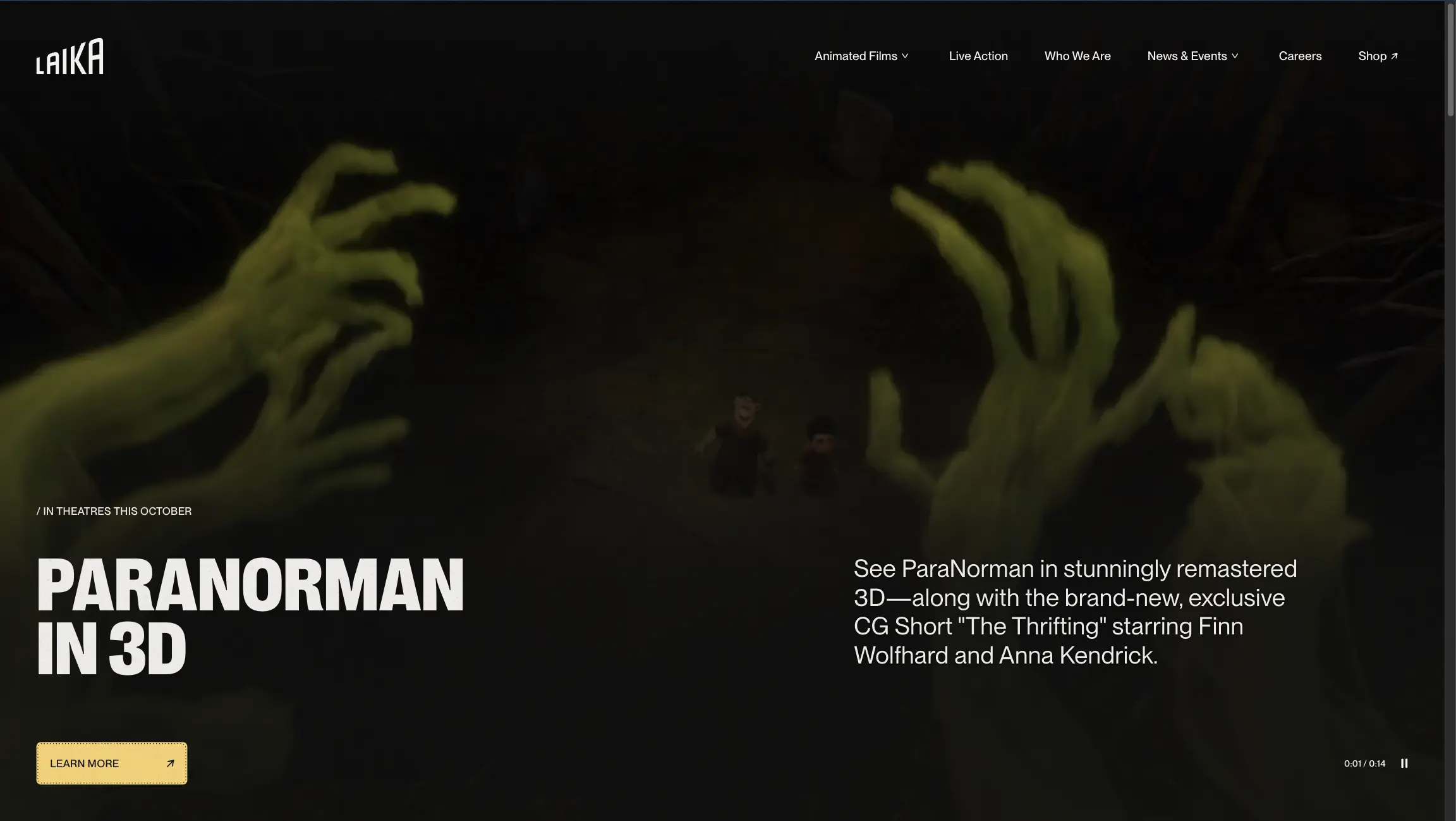 Laika Studios Website