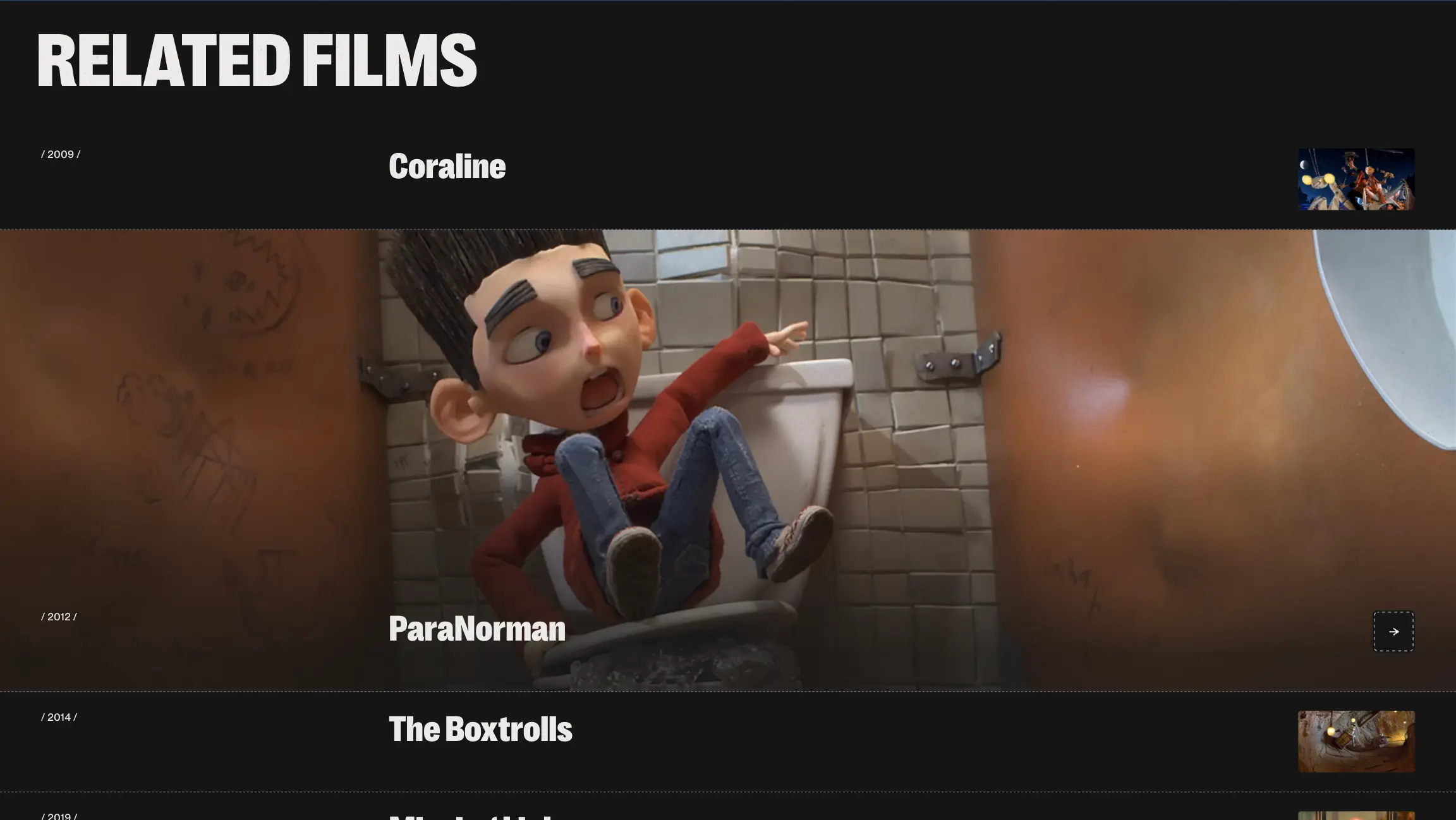 Laika Studios Website