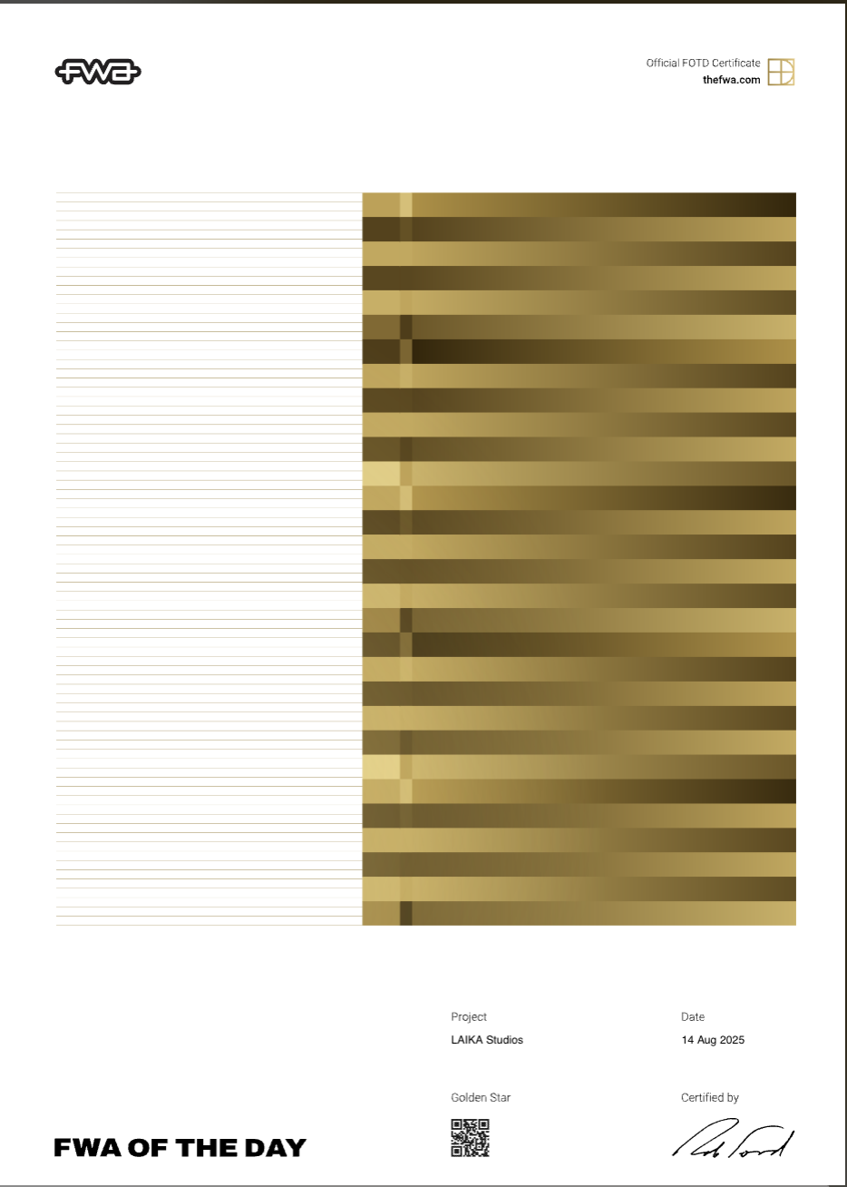 Laika Studios Website