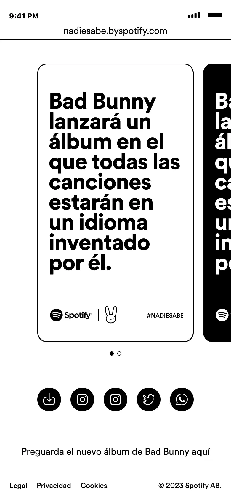 Bad Bunny - Nadie Sabe Lo Que Va a Pasar Mañana