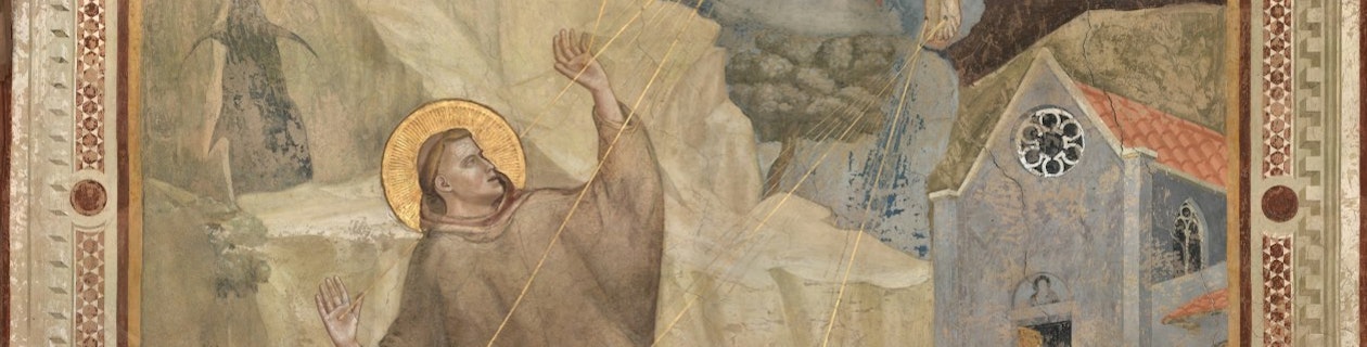 Giotto, San Francesco riceve le stigmate, affresco, 1330-1335 ca., Firenze, Basilica di Santa Croce