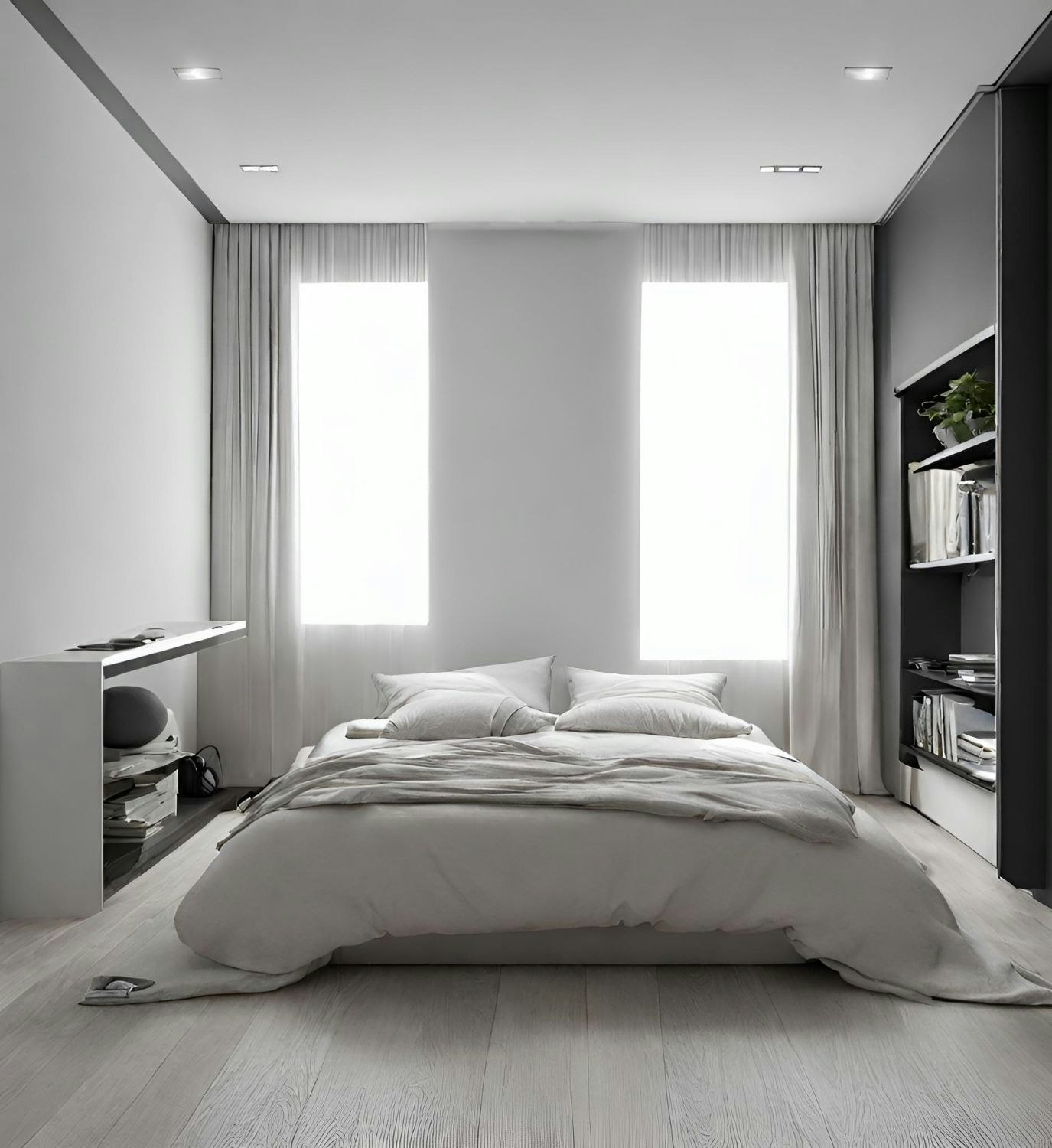 Photo inspiration: Picture Idea: Minimalism Vs Maximalist In Bedroom Design