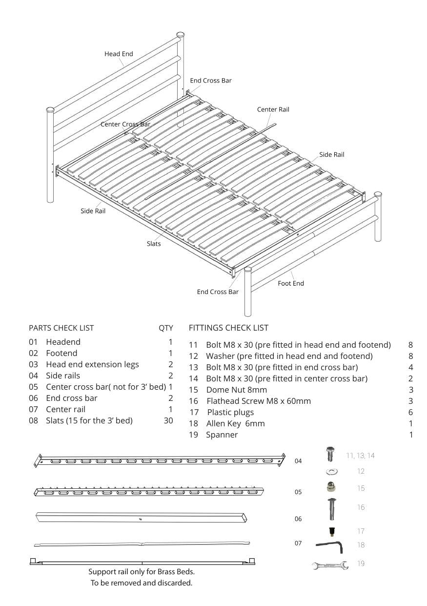 How to assemble an iron bed frame? | UK