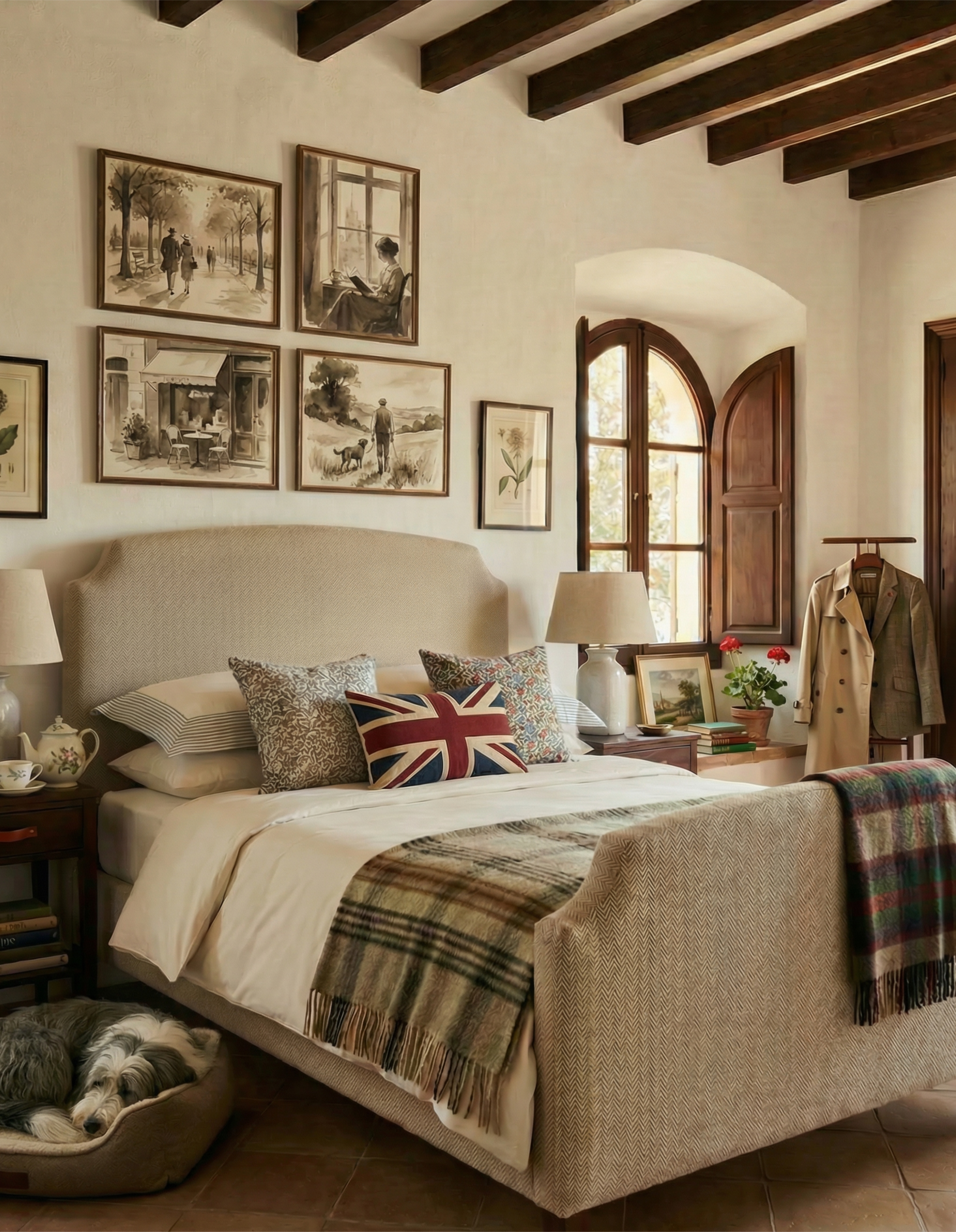 Poole upholstered bed