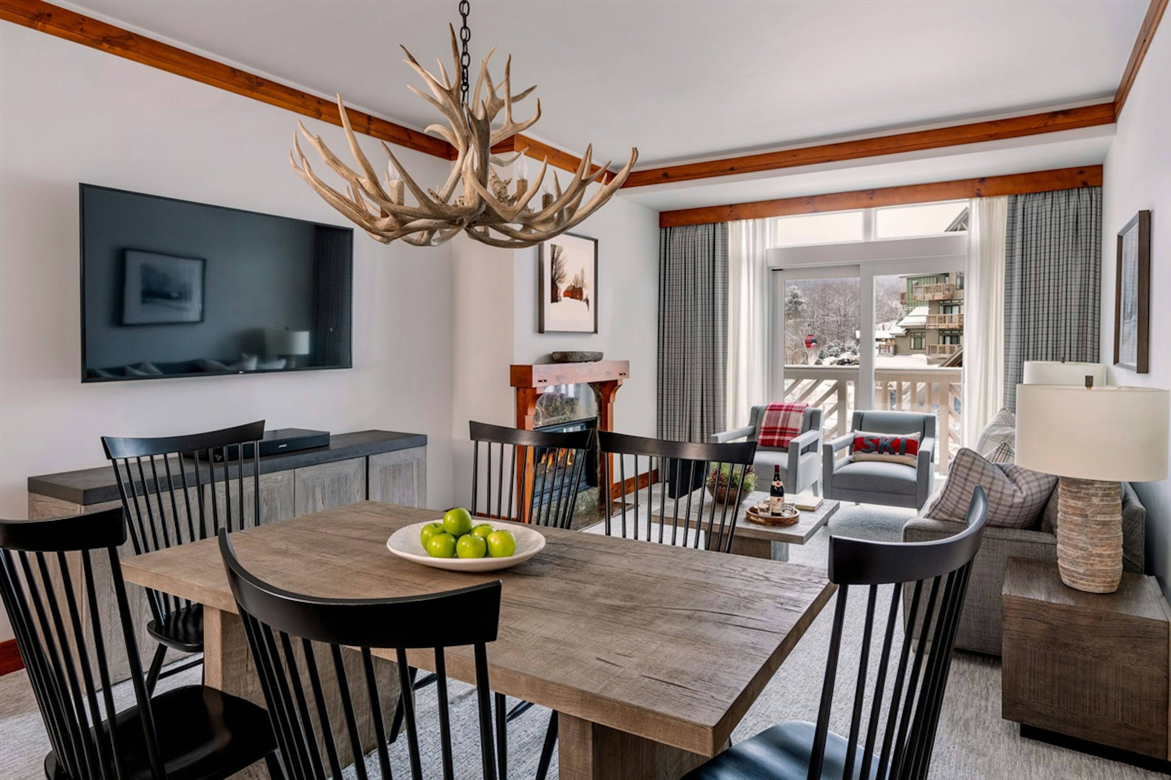 Welcome to Steps Away, our 3-bedroom designer unit in the Lodge at Spruce Peak.