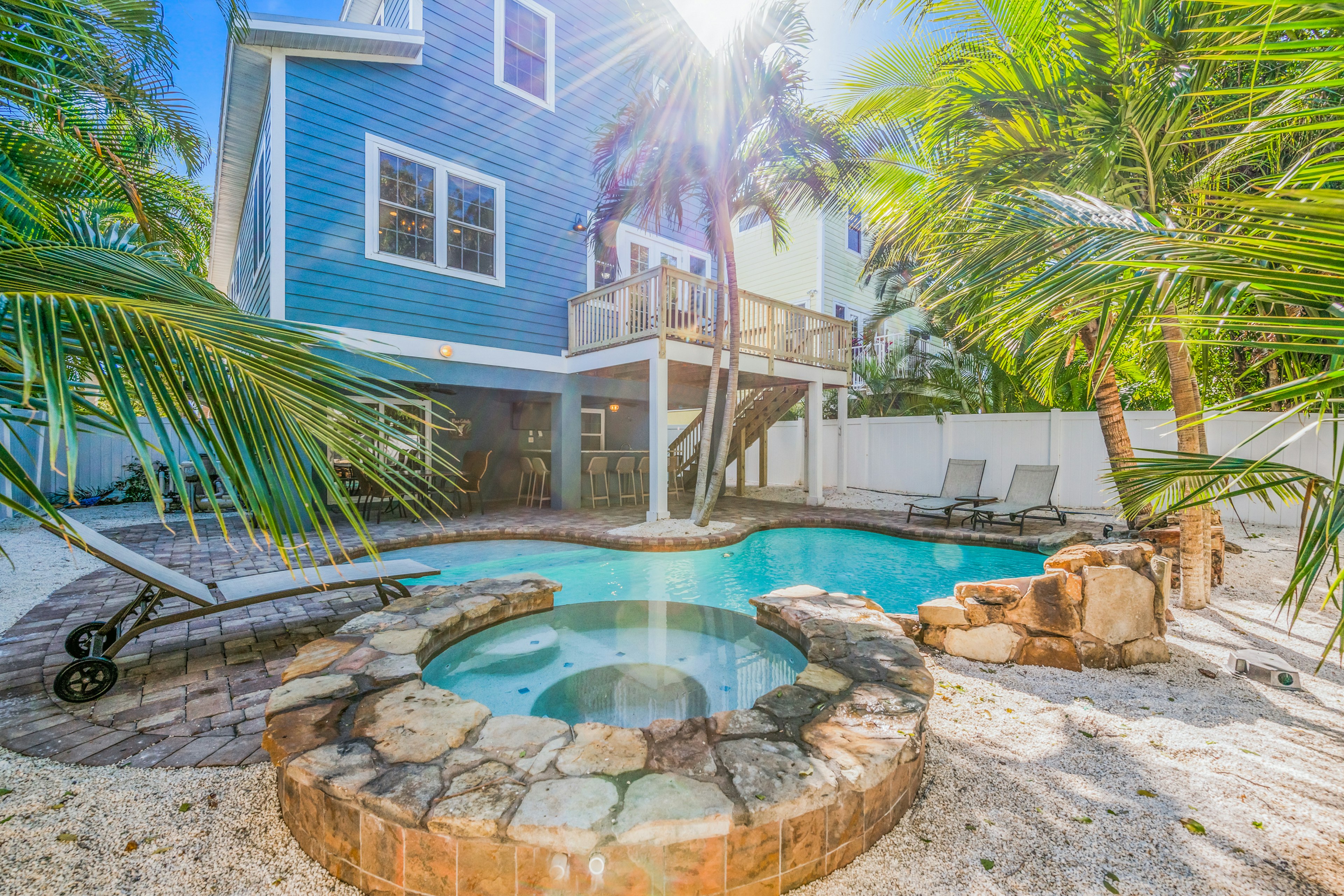 Private pool and in-ground spa