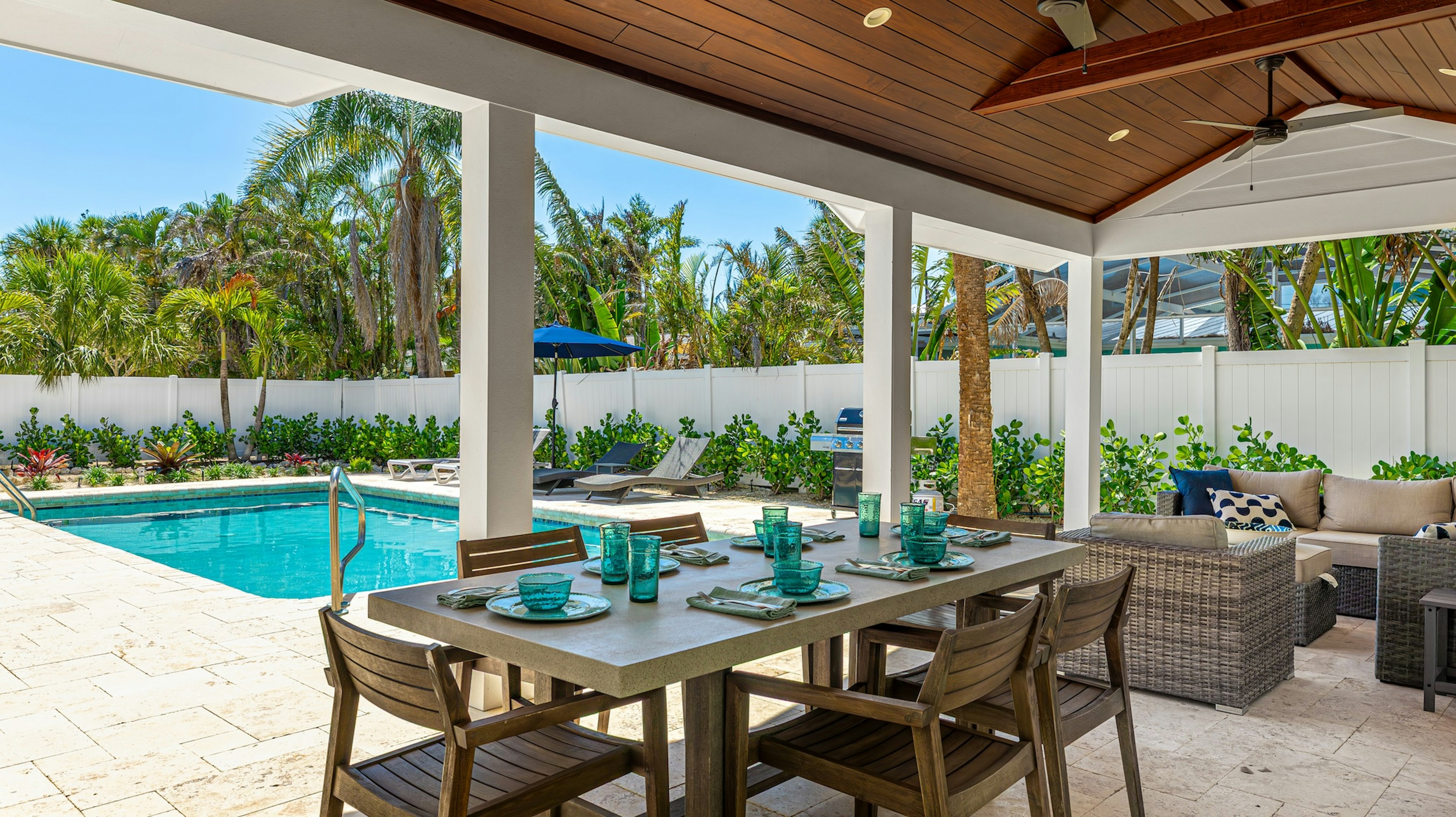 Poolside Dining Area