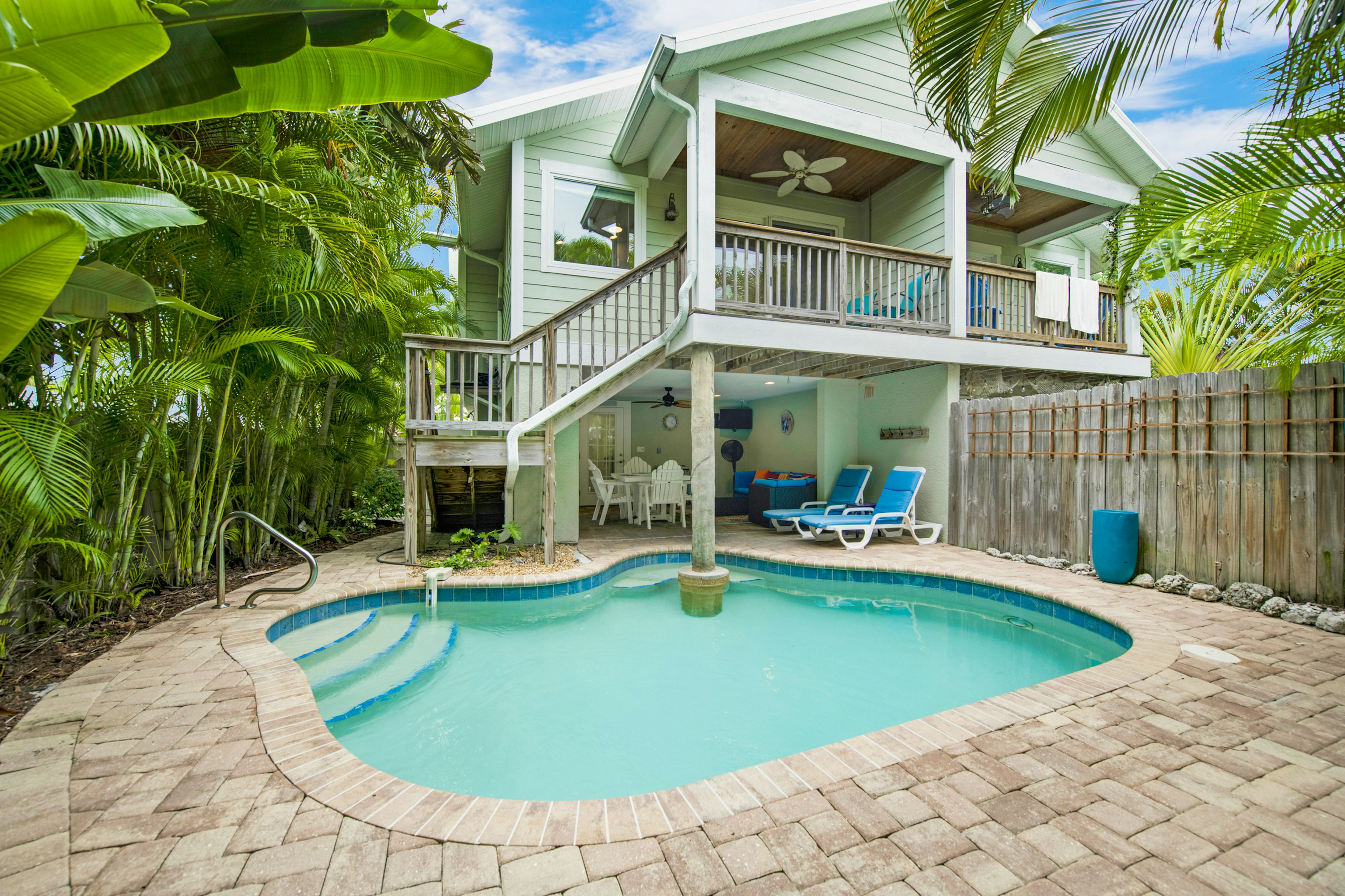 Home With Refreshing Water Feature