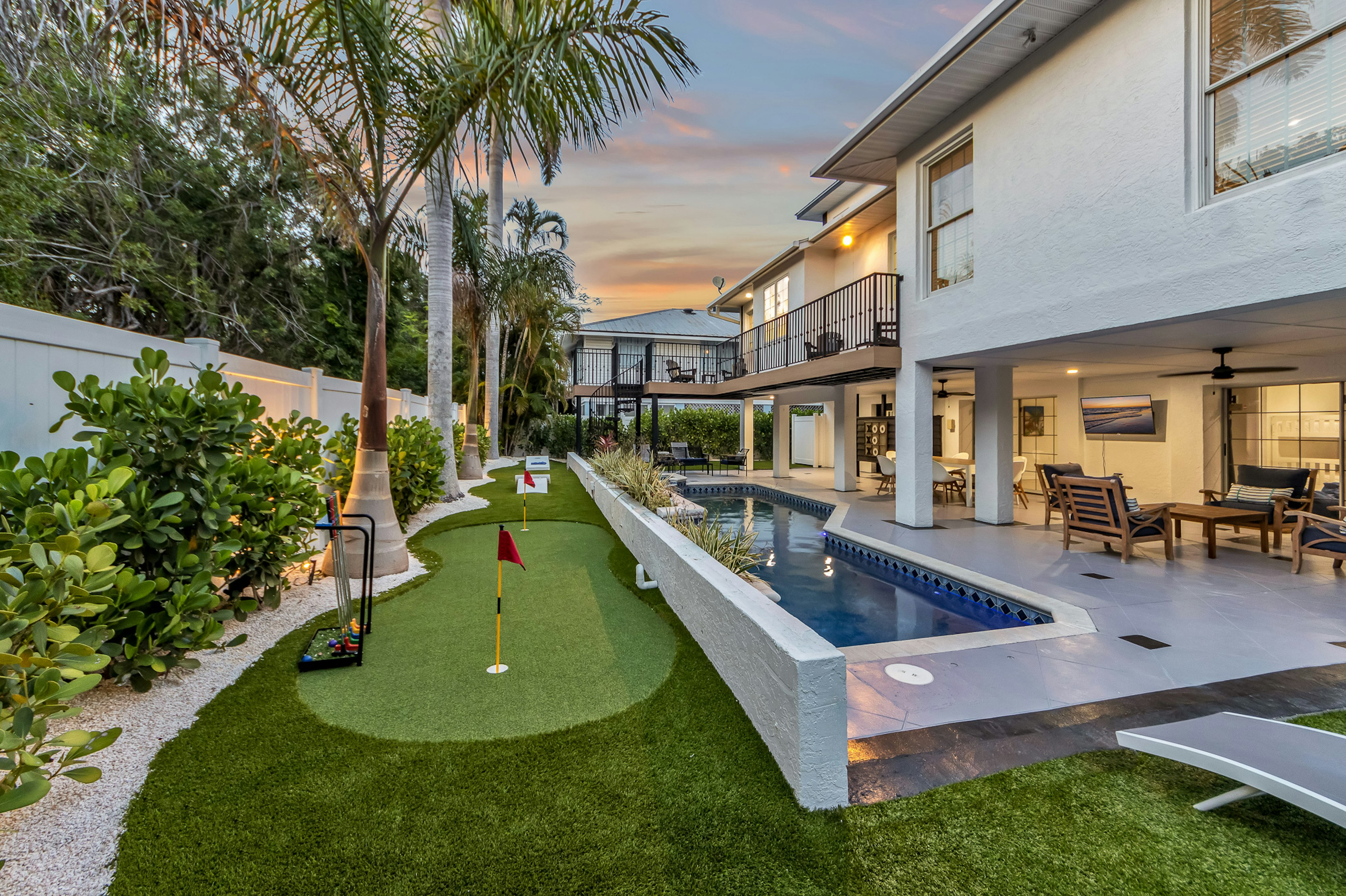 Pool Area With Garden Views