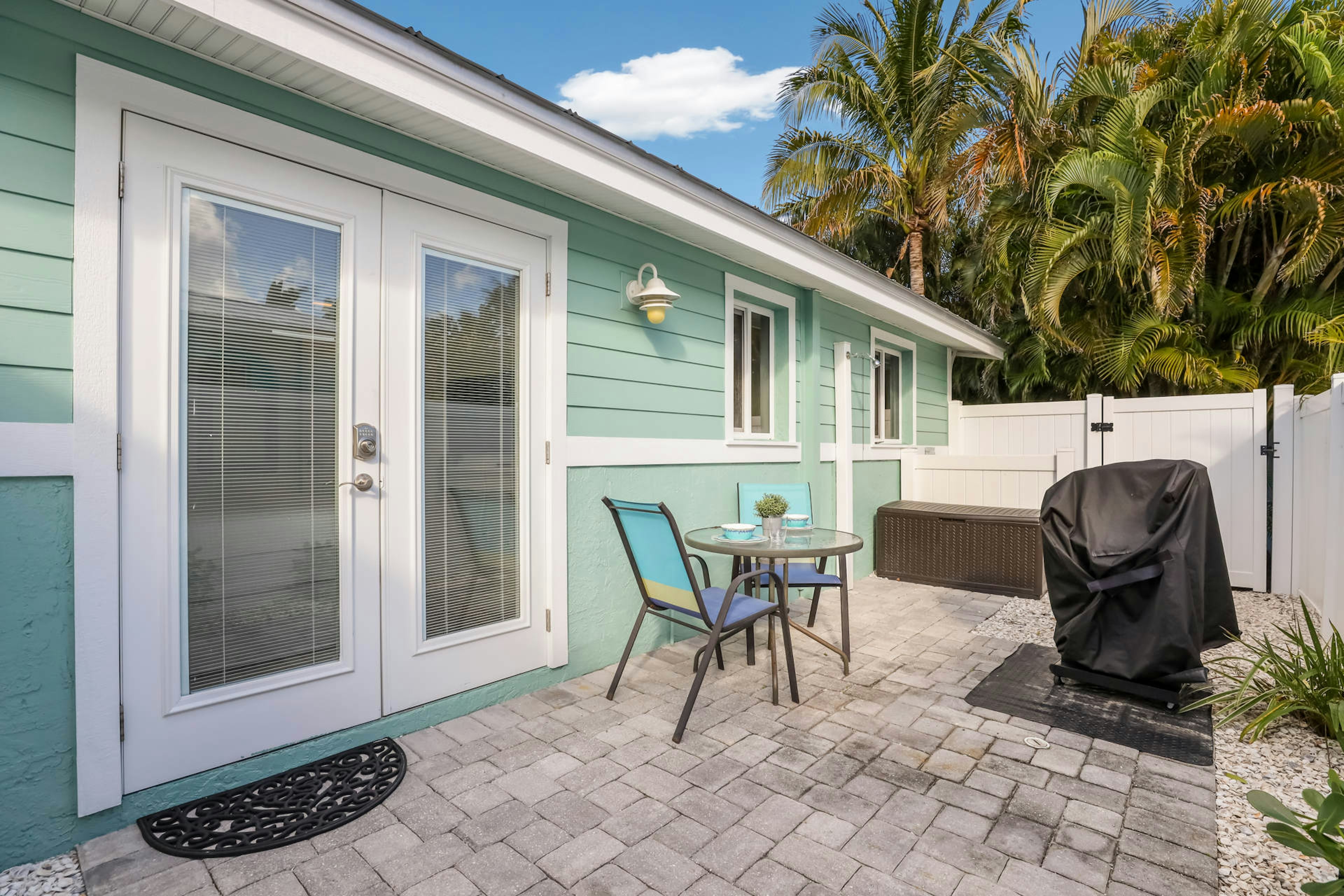 Private Outdoor Seating and BBQ Grill