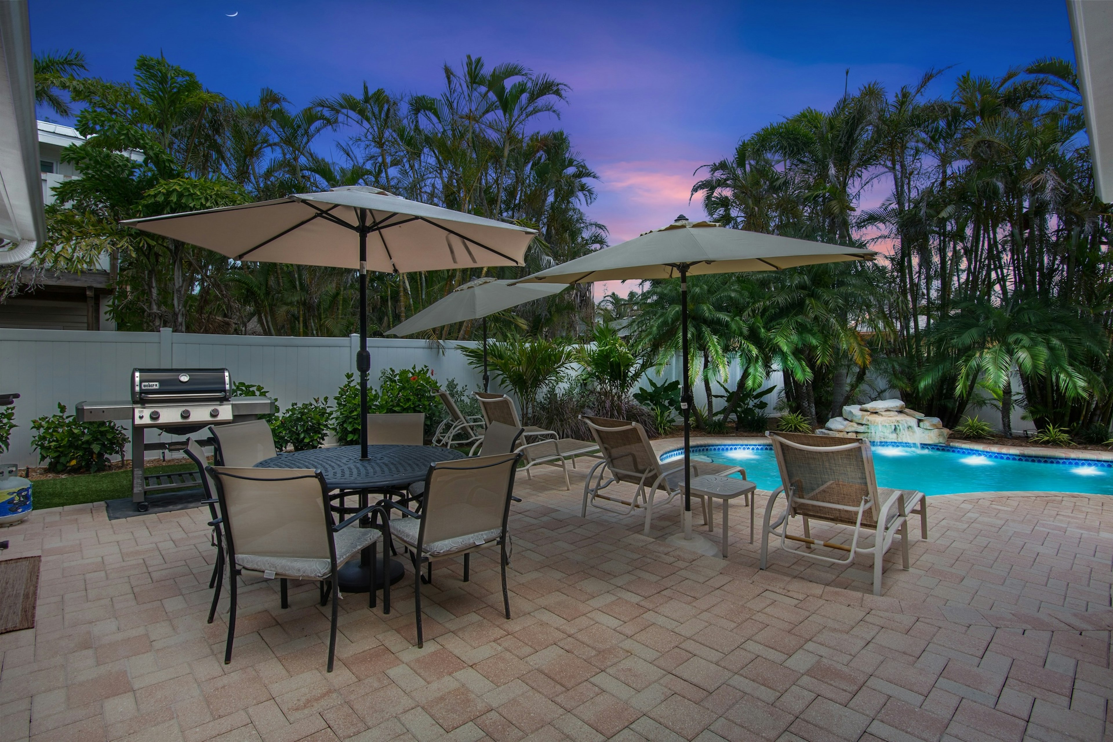 Loungers Beside the Pool