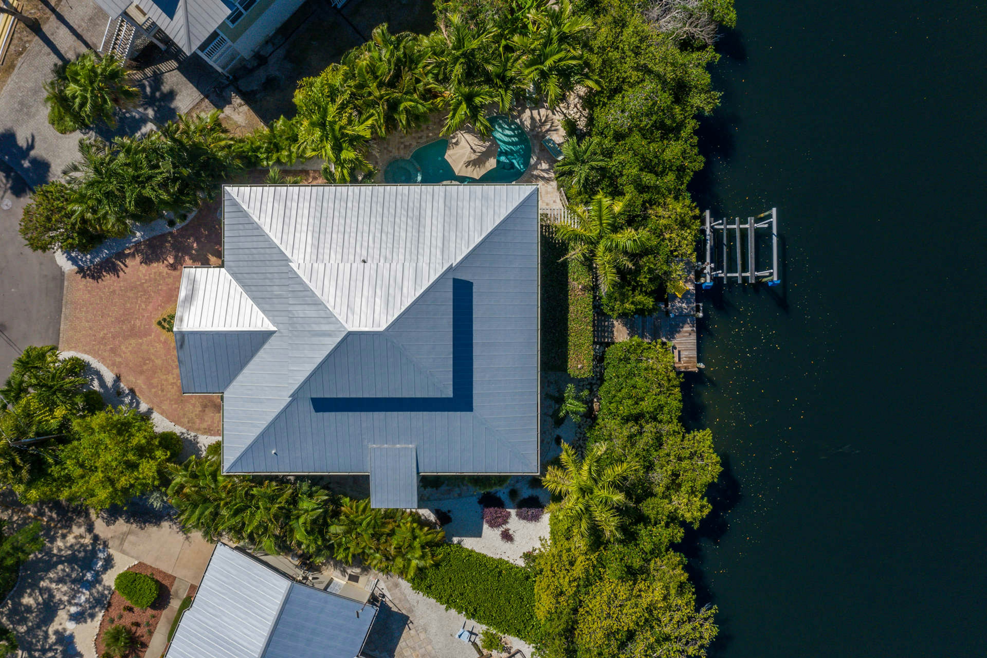 Canal front home