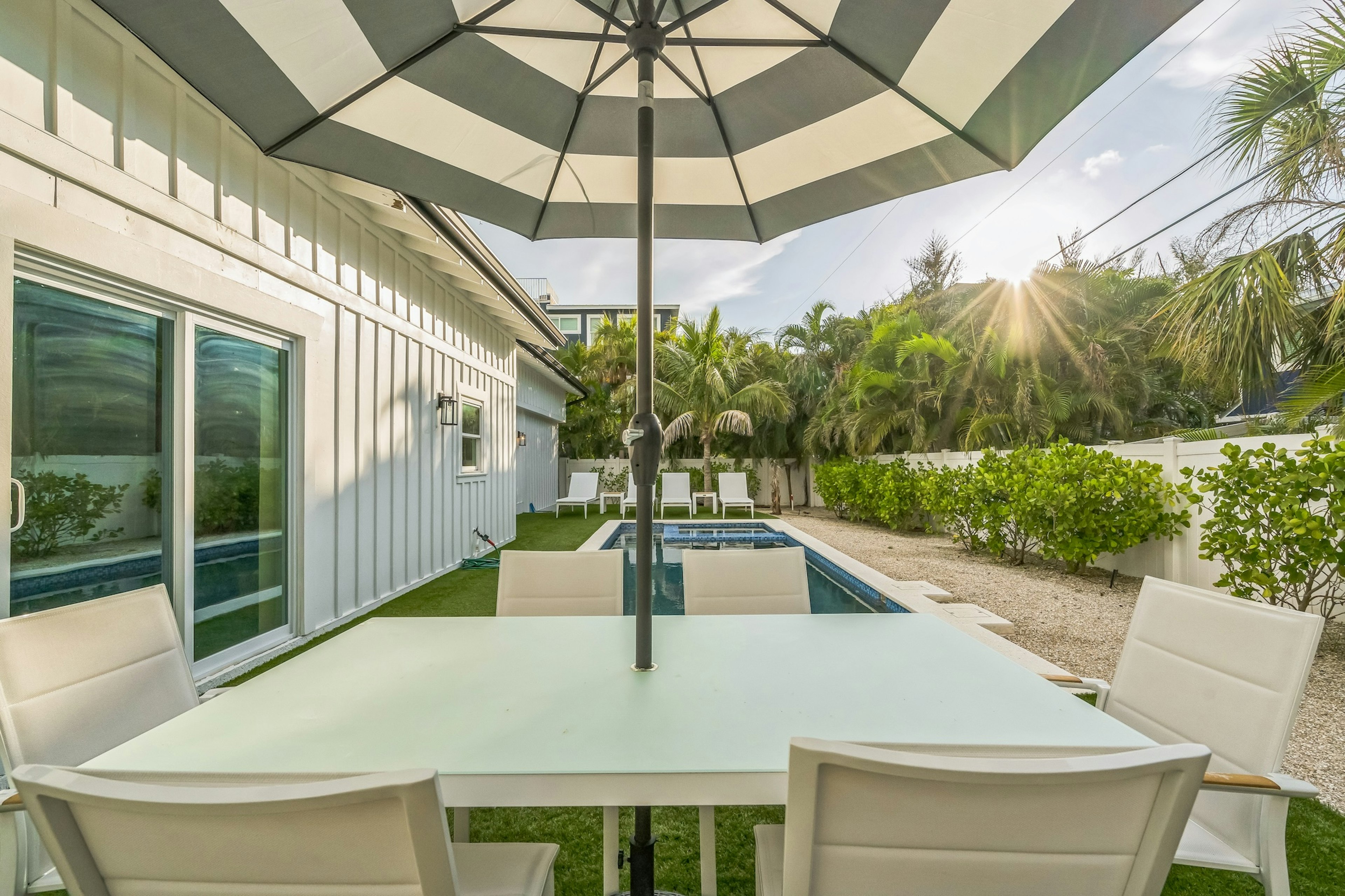 Poolside Dining Area