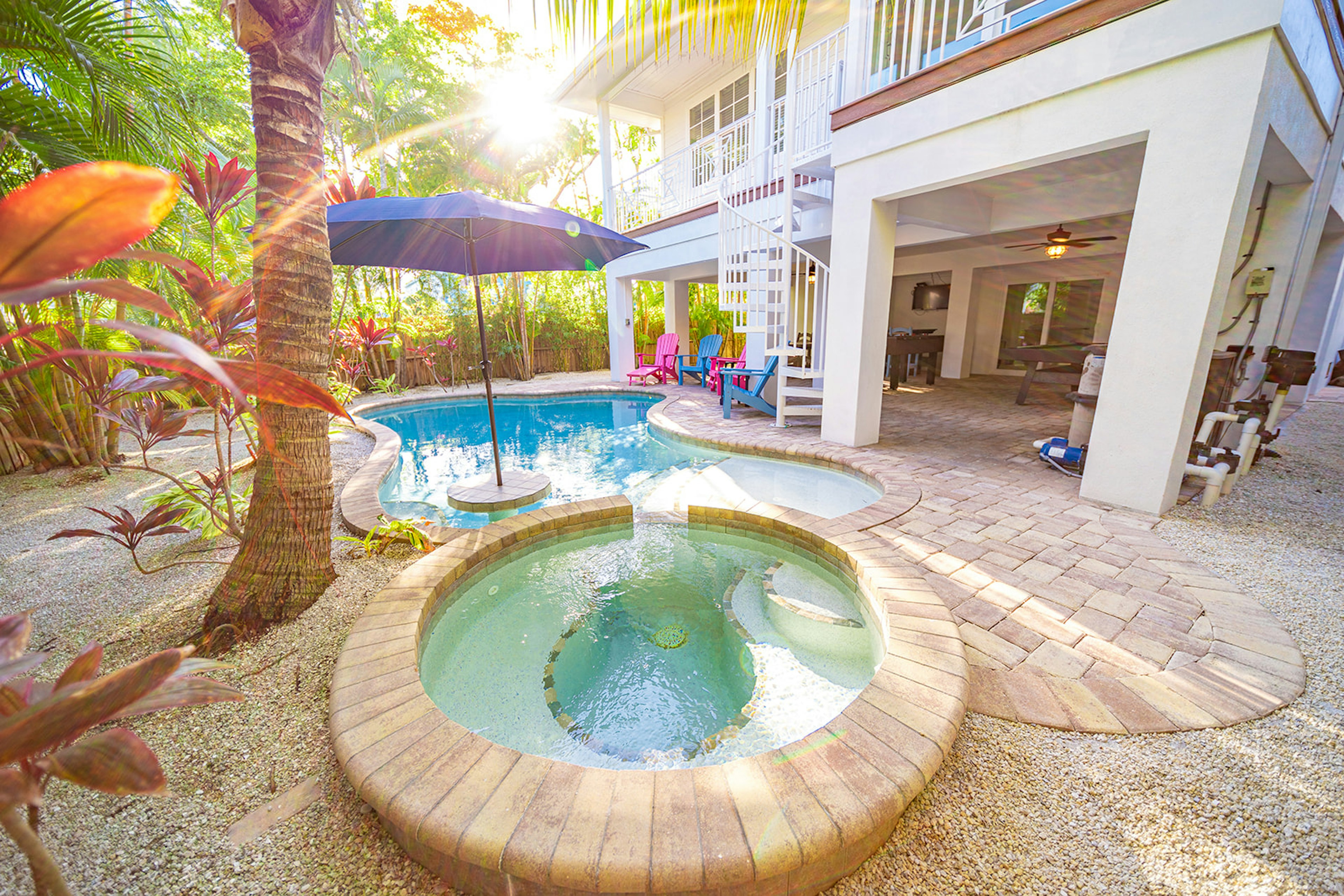 Modern Pool with Lounge Zone