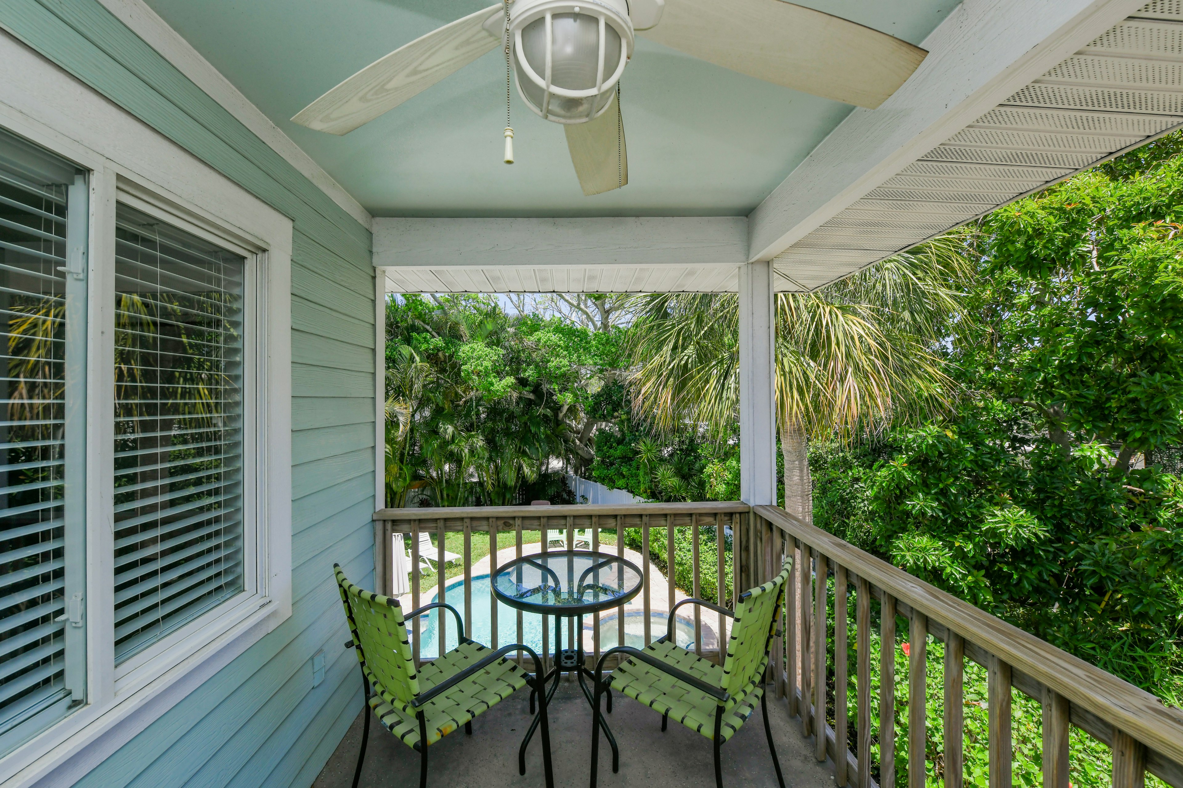 Balcony Seating - Overlooking Pool