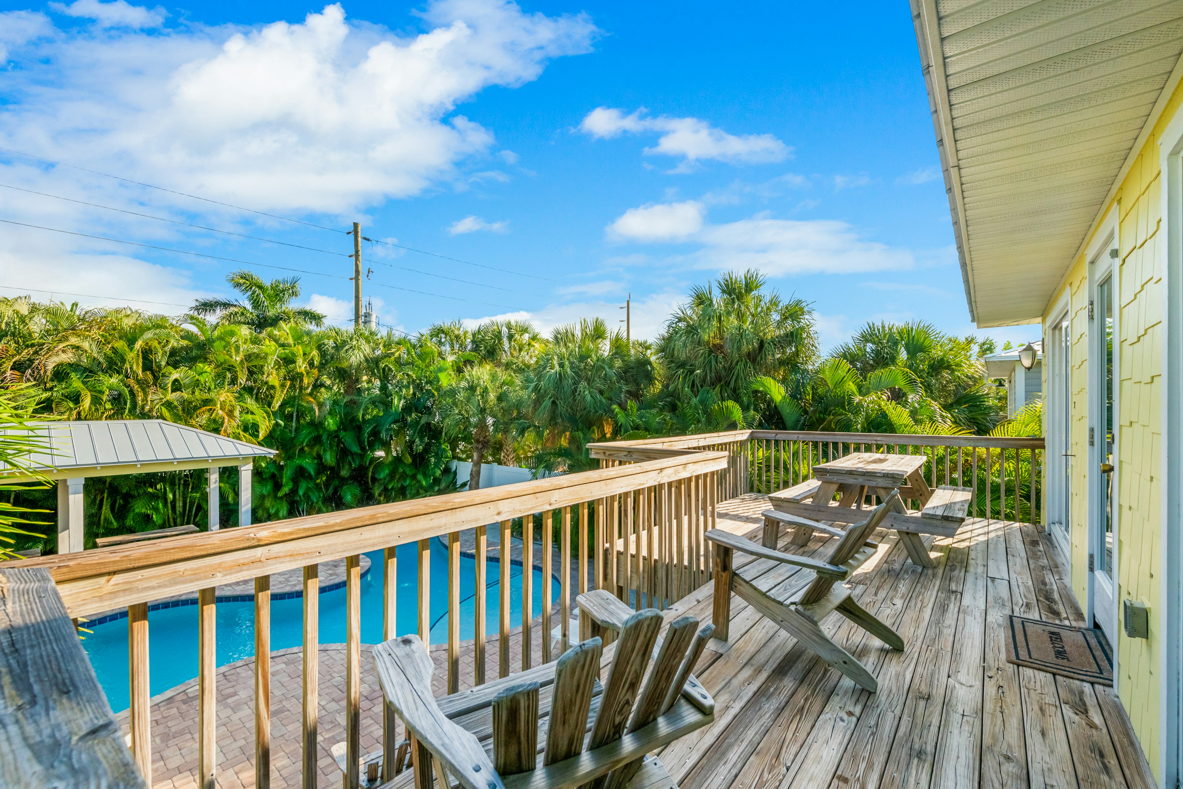 Balcony with View of Pool
