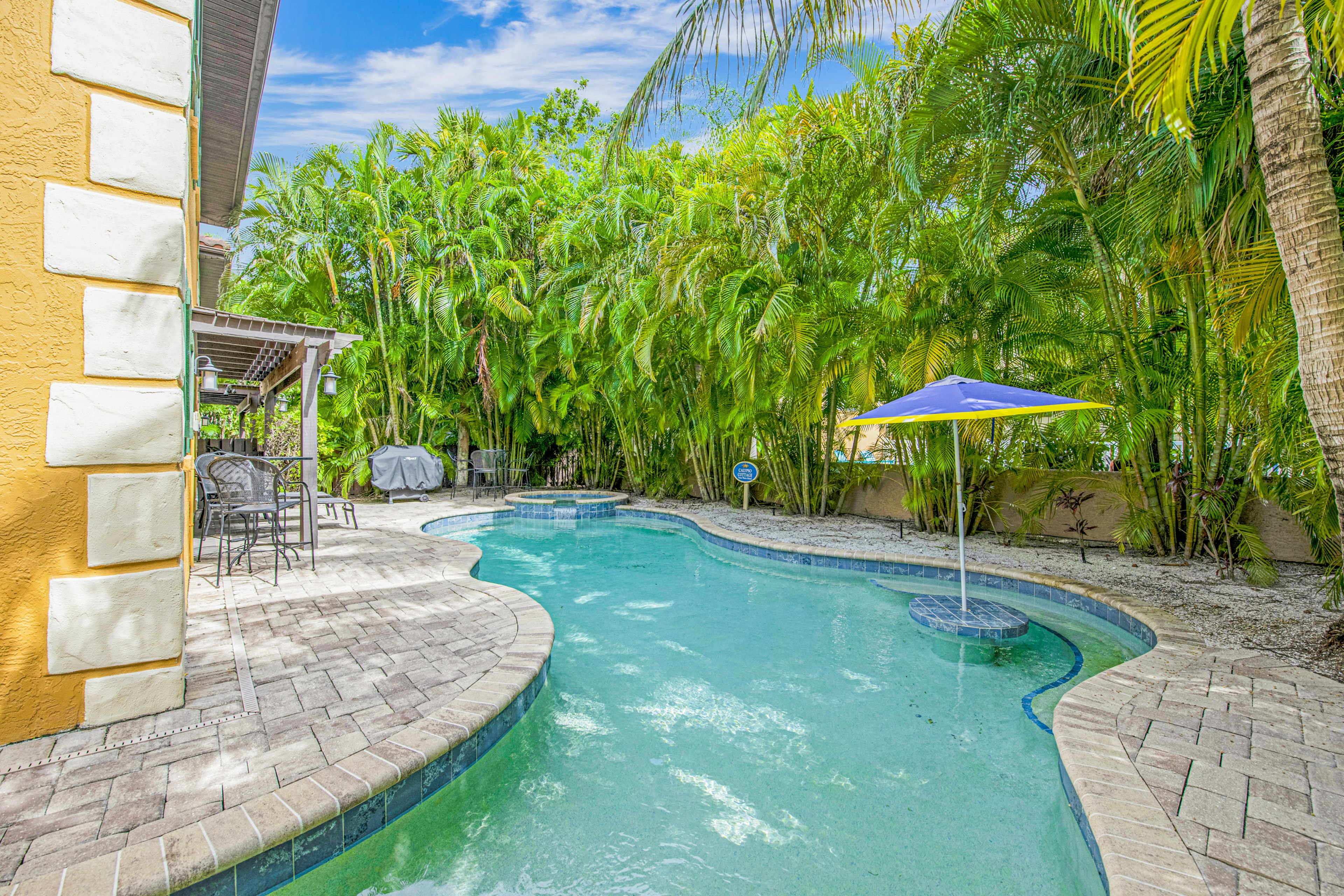 Swim-up Bar and Umbrella