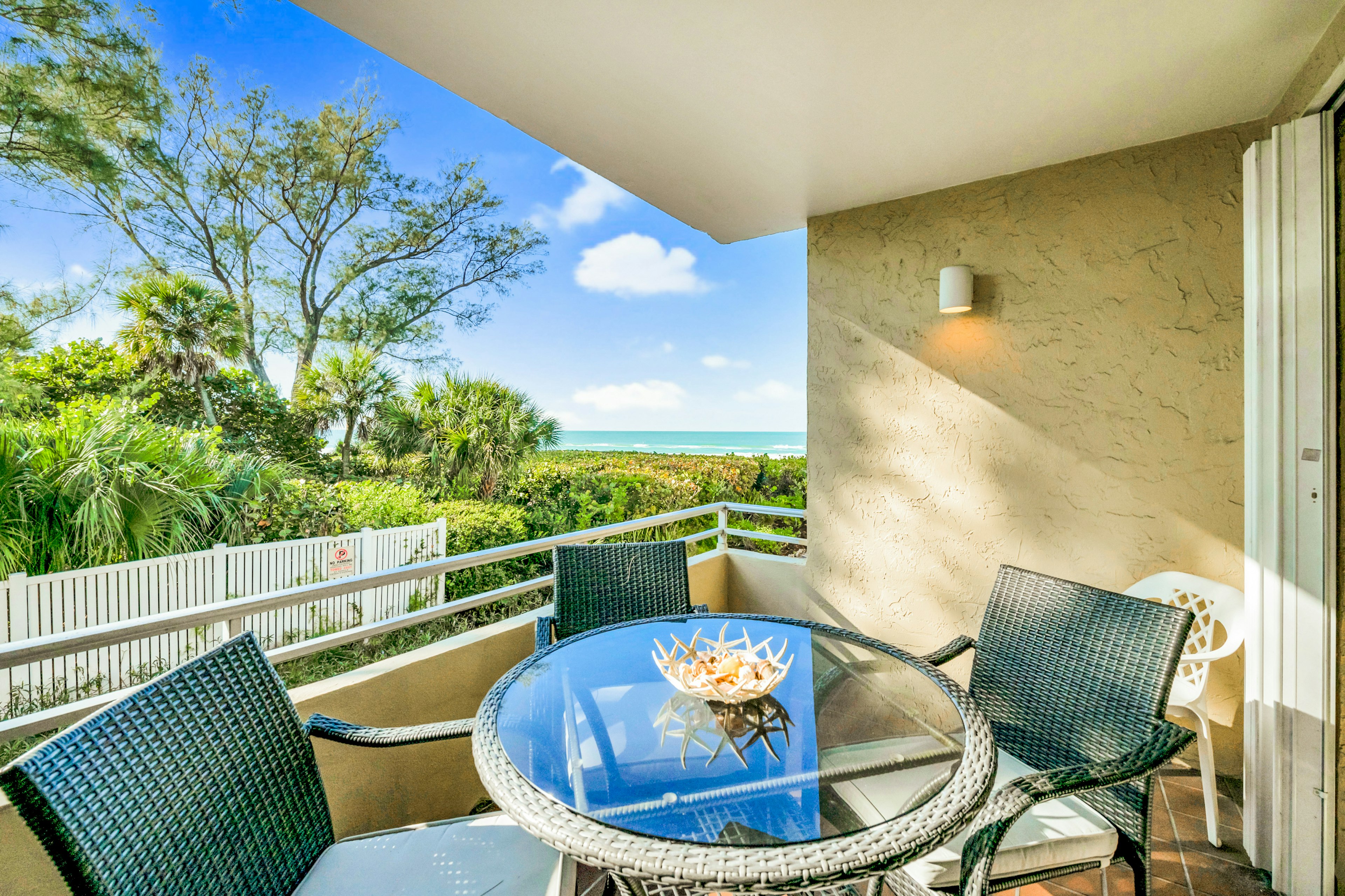 Balcony, Outdoor Dining, View of Beach