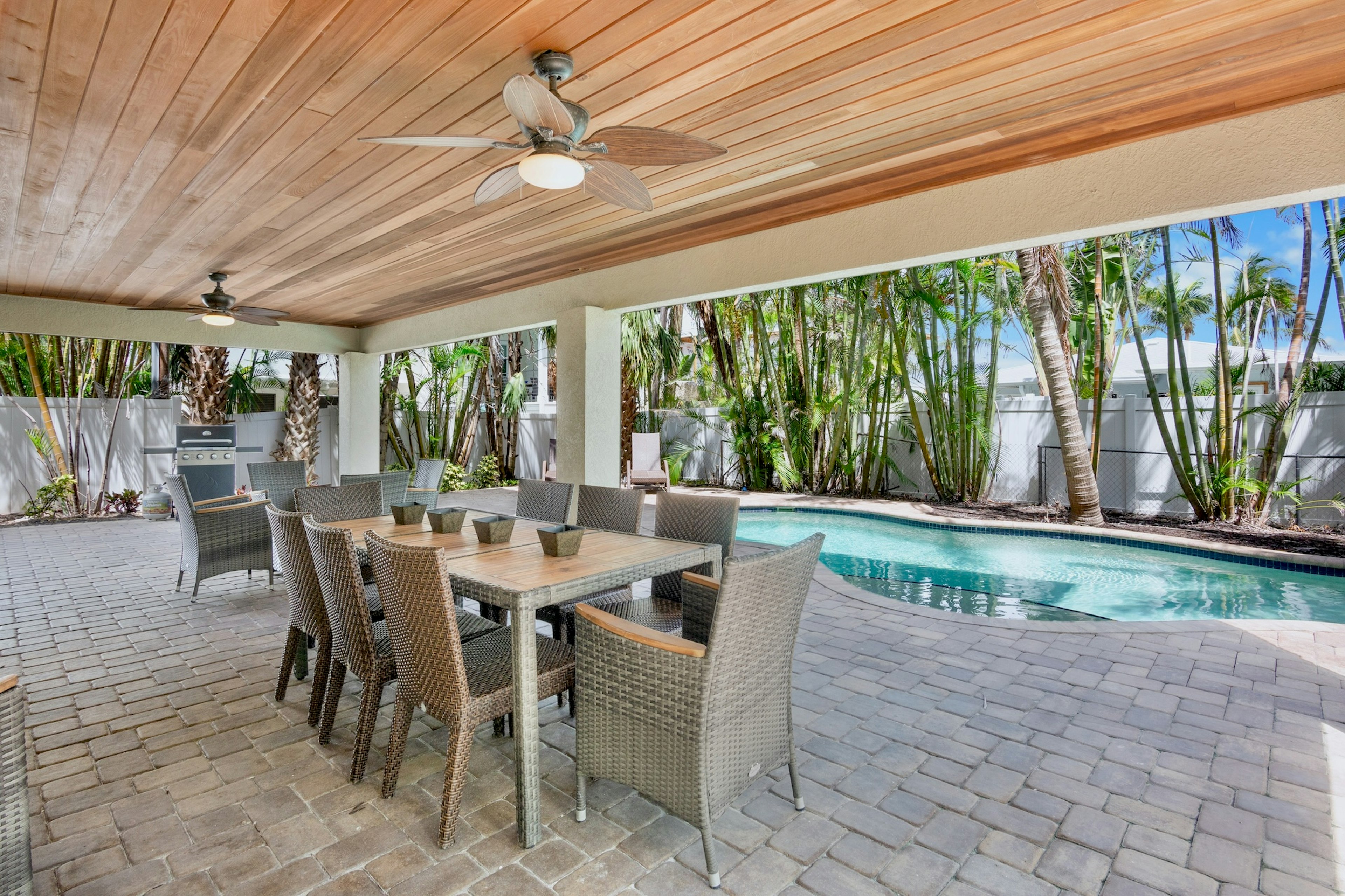 Poolside Dining Area