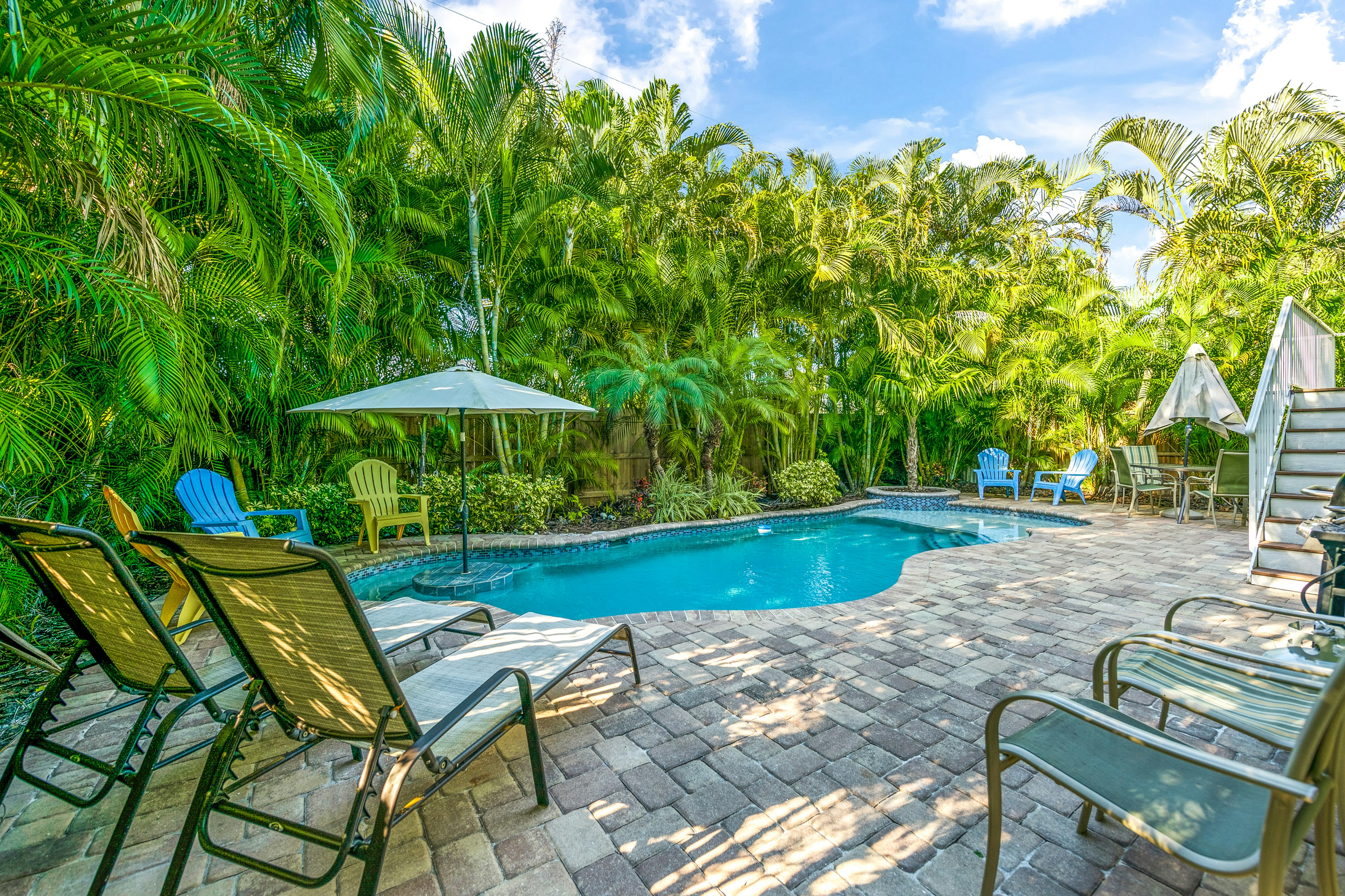 Private Pool with Swim-up Bar - Hawaiian Hideaway - By Anna Maria Vacations