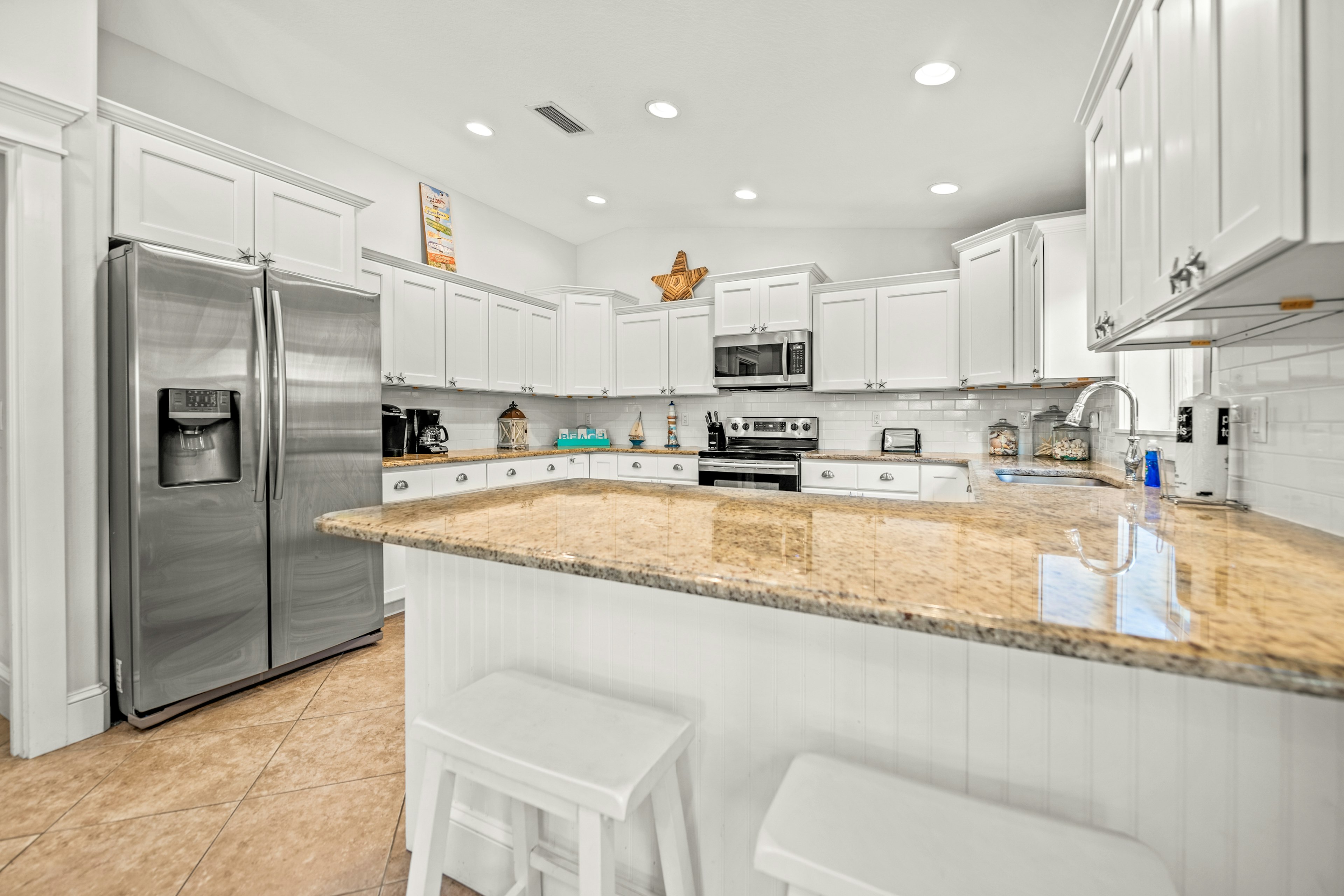 Kitchen and Large Counter Top