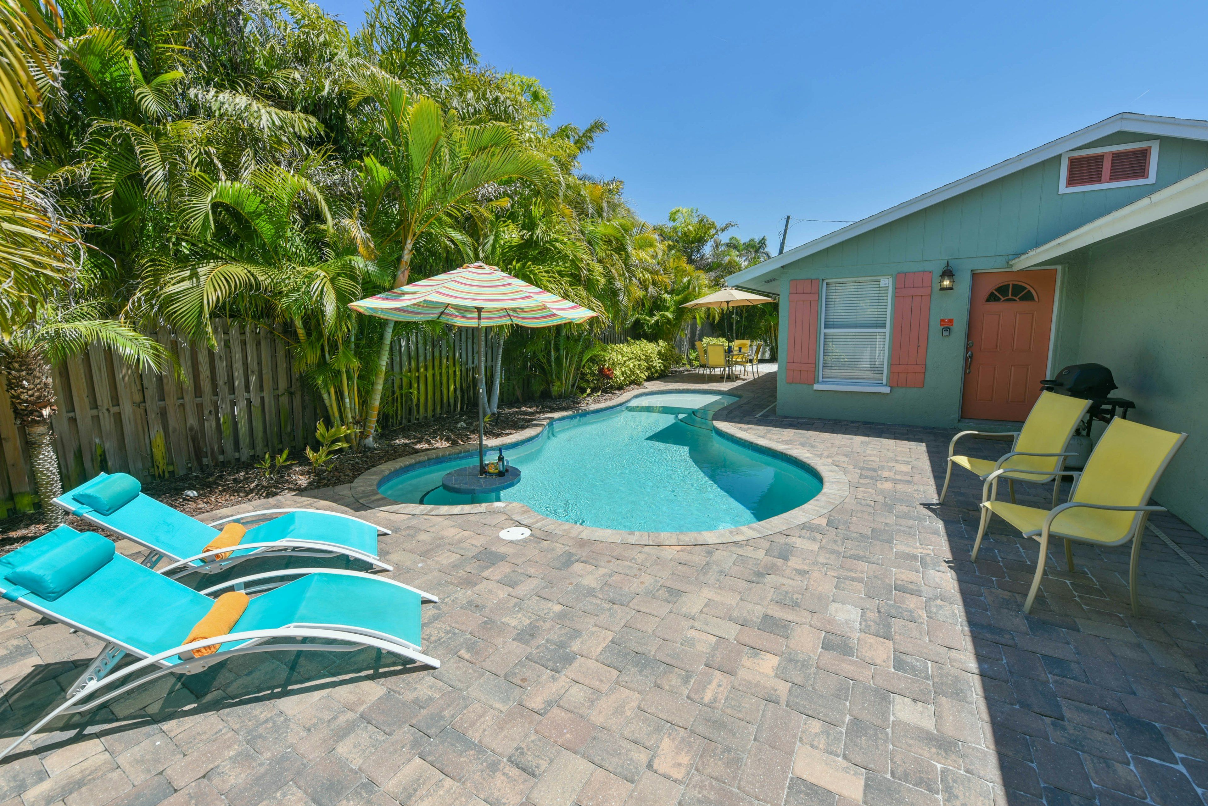 Lounge by the pool or Grill some Burgers for lunch!