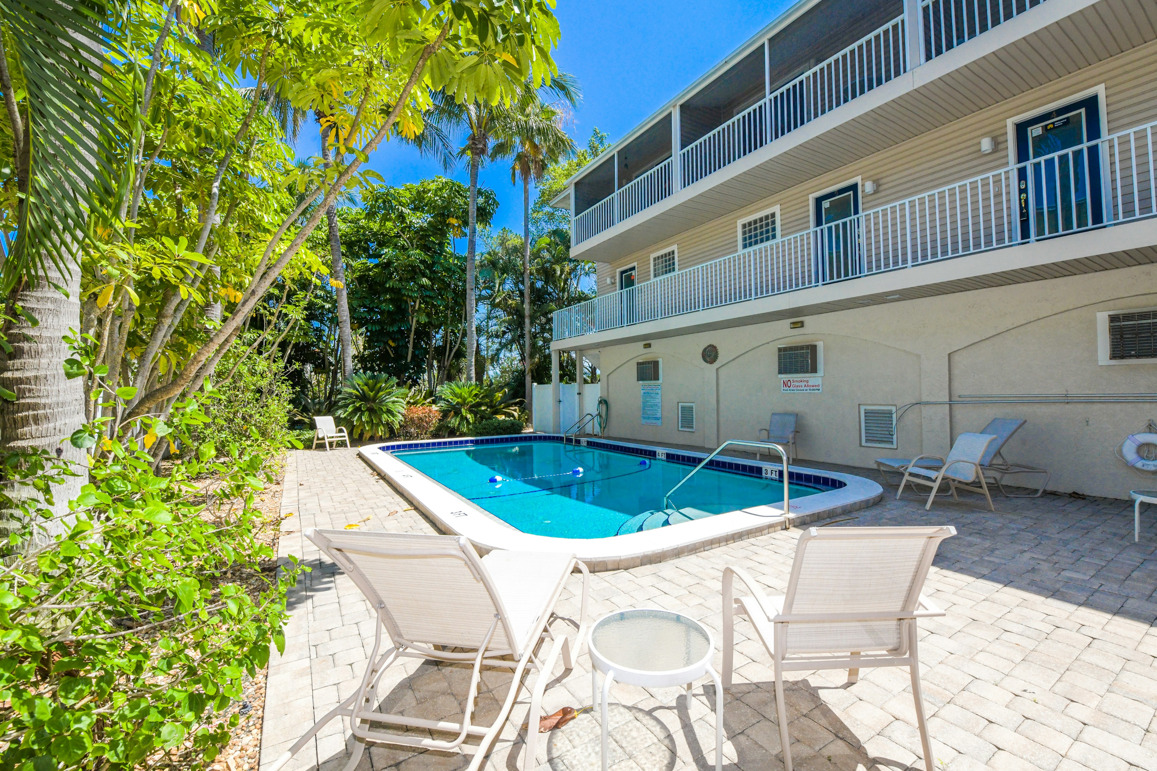 Shared heated pool