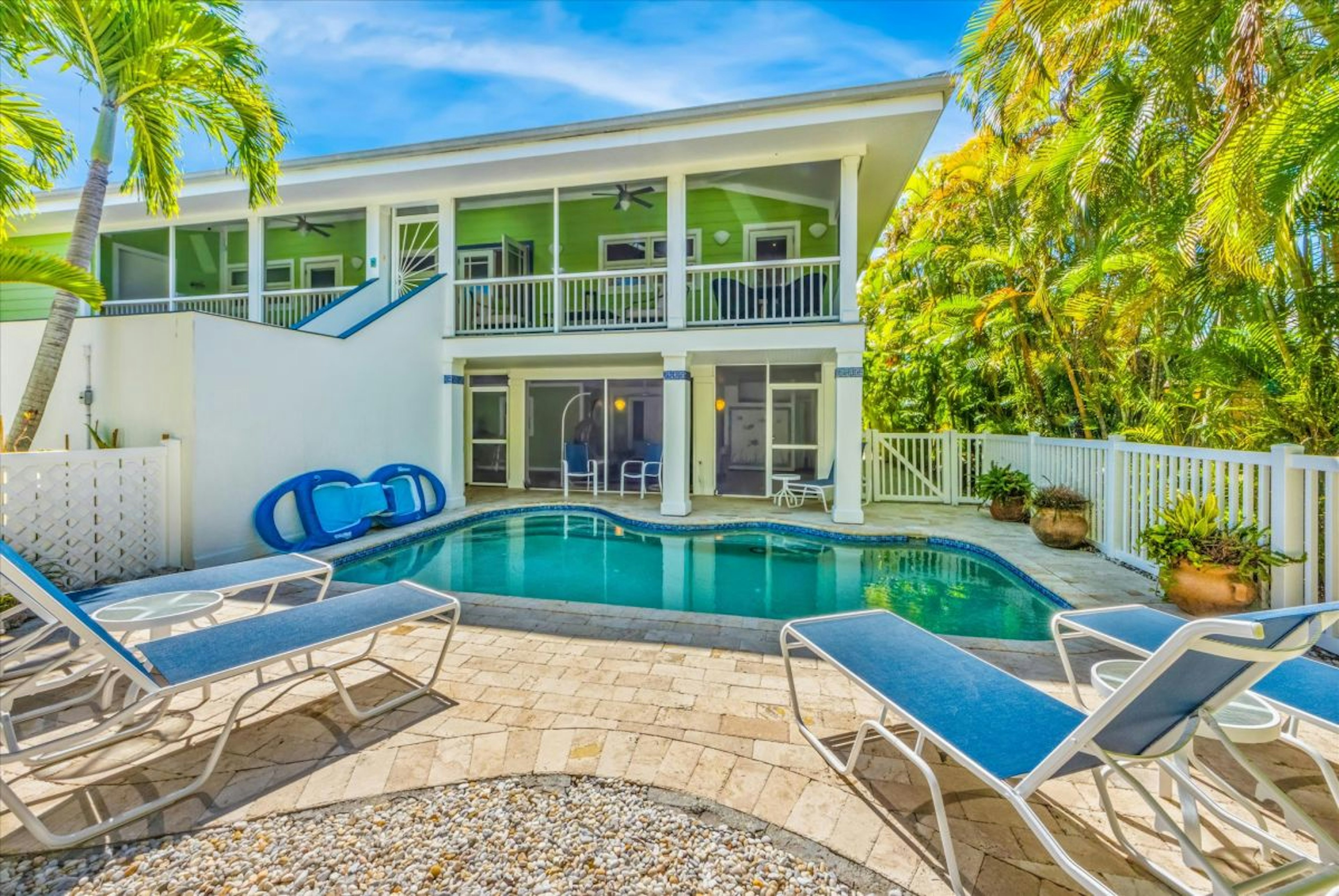 Pool lounge area