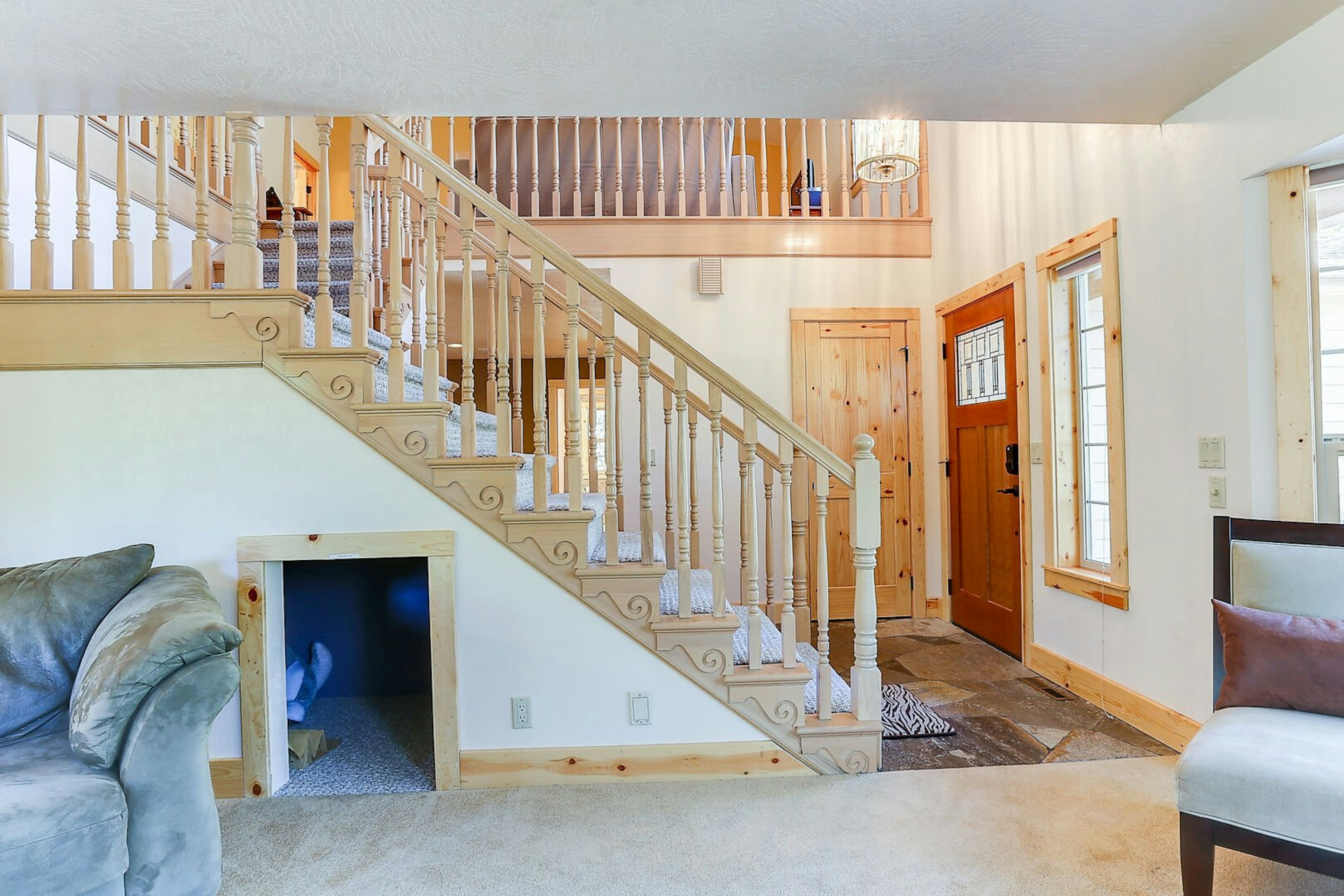 Entry and stairway from living room