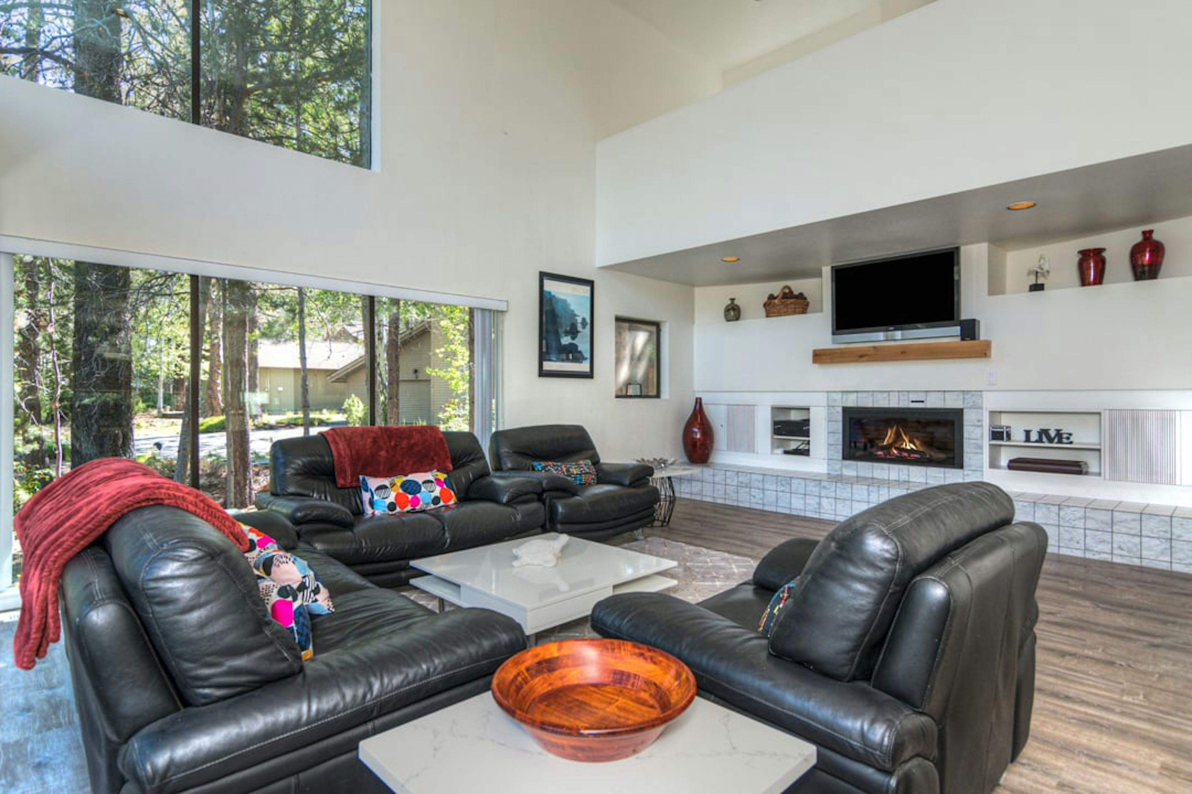 Irish Mtn 4 - Main Floor Living with Gas Fireplace and huge windows