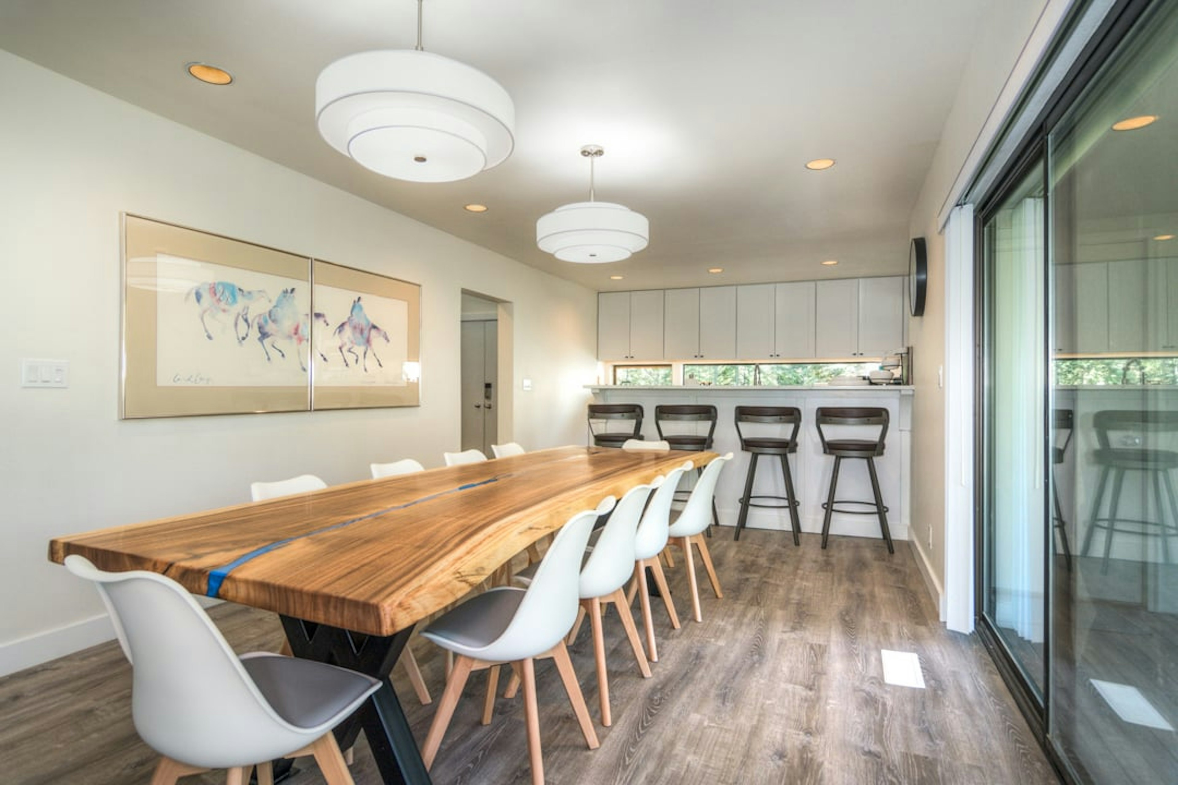 Irish Mtn 4 - Huge Live-Edge Dining Table with great views