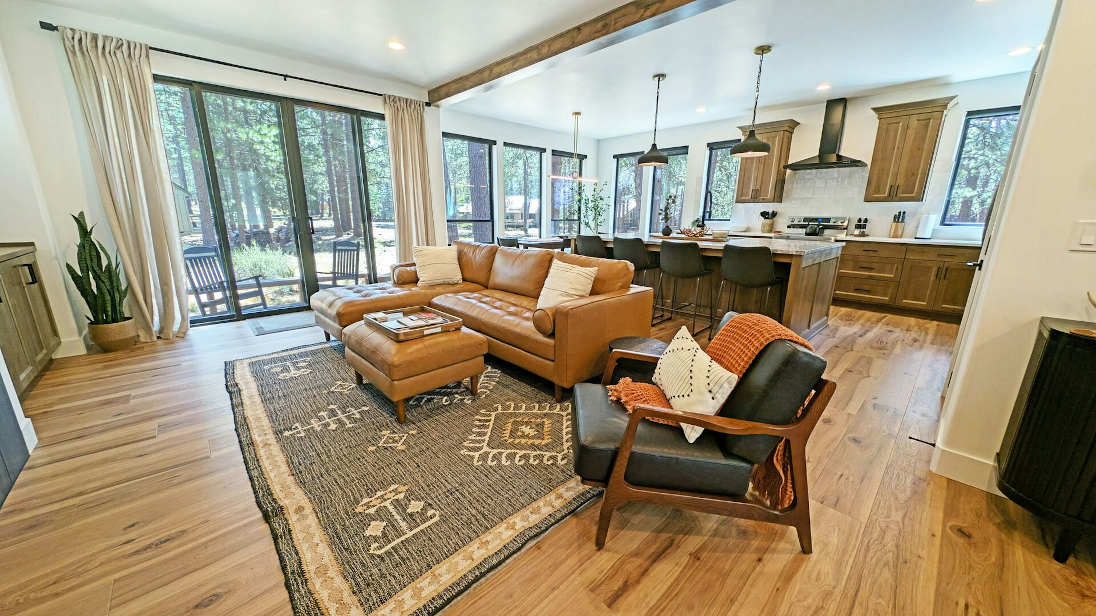 The Living area furniture is super cozy