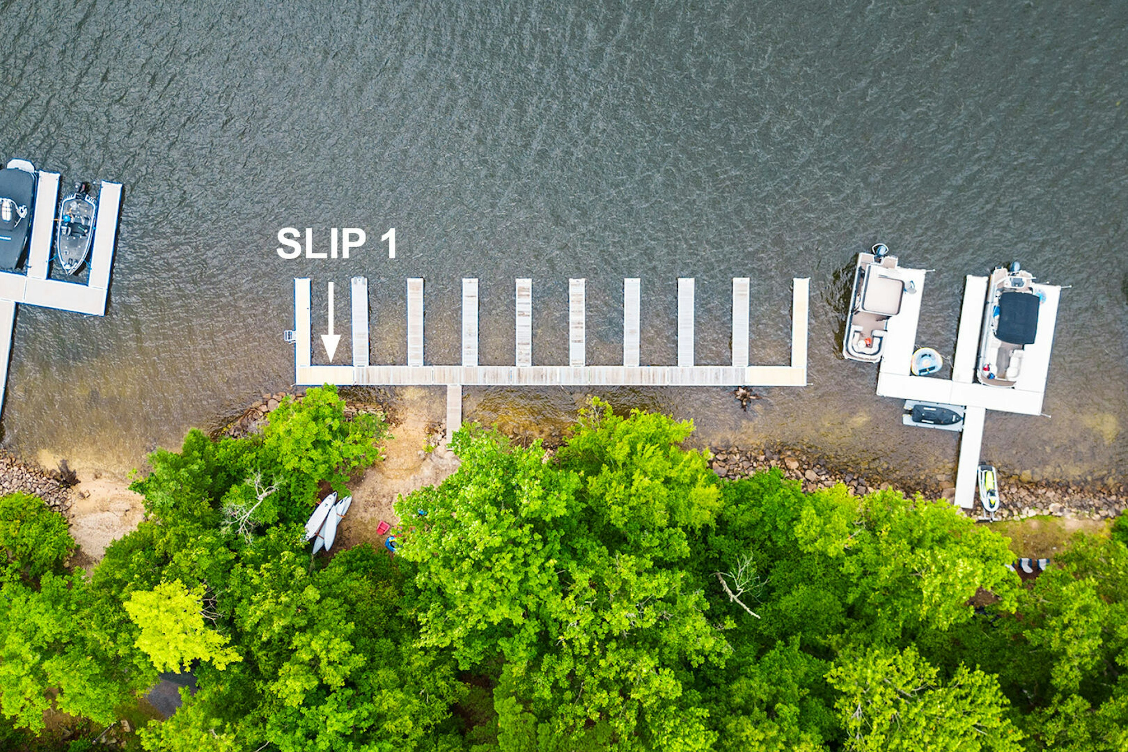 West Oak's designated dock slip is #1.