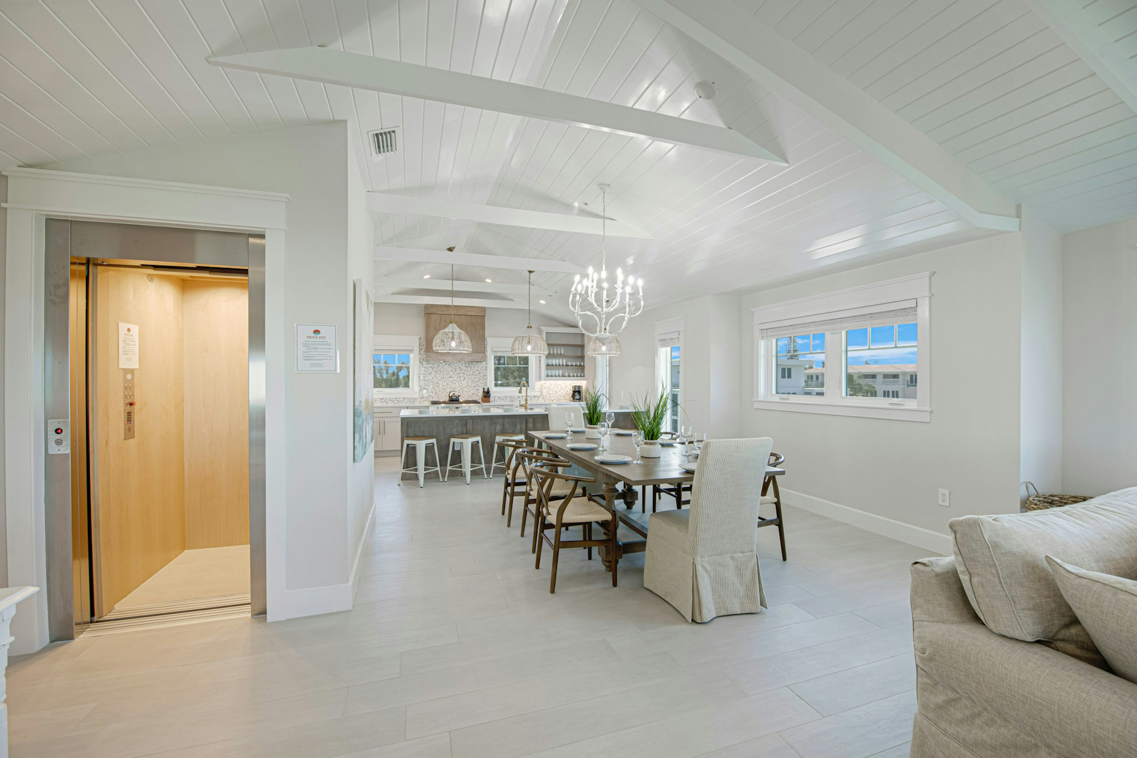 Open Floorplan (4th Level), Living, Dining, Kitchen