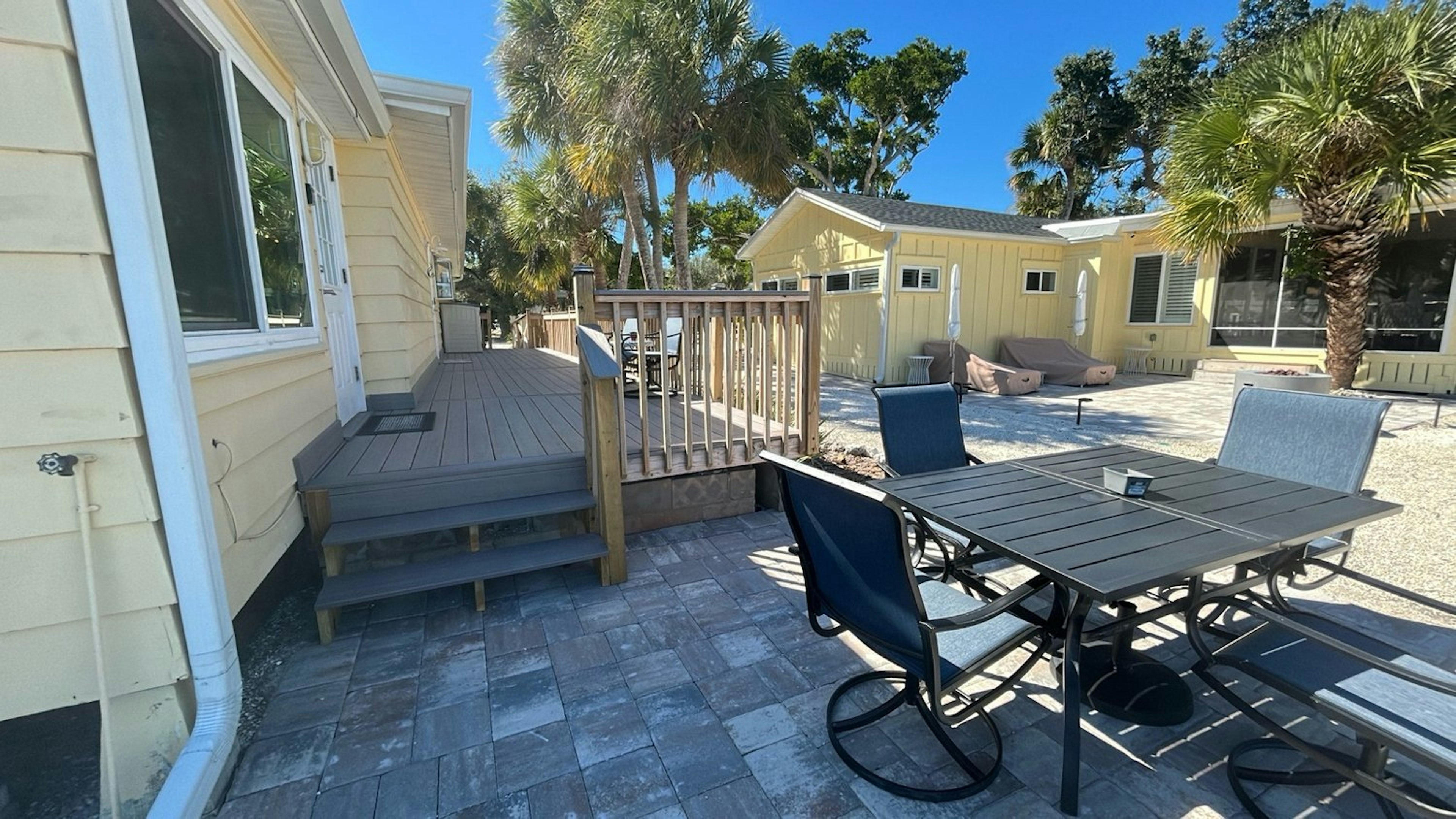 Patio with seating and dining