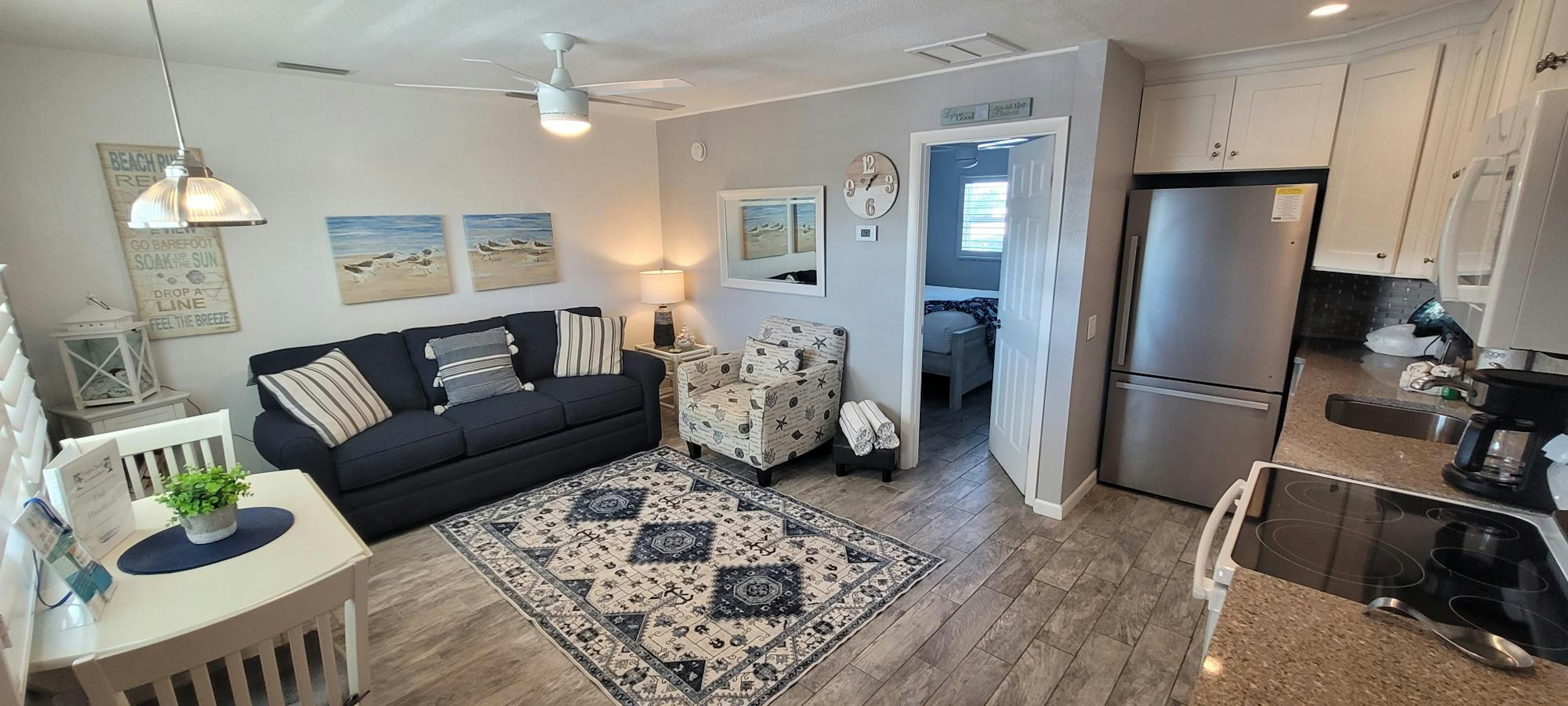 Cozy living room with plush seating
