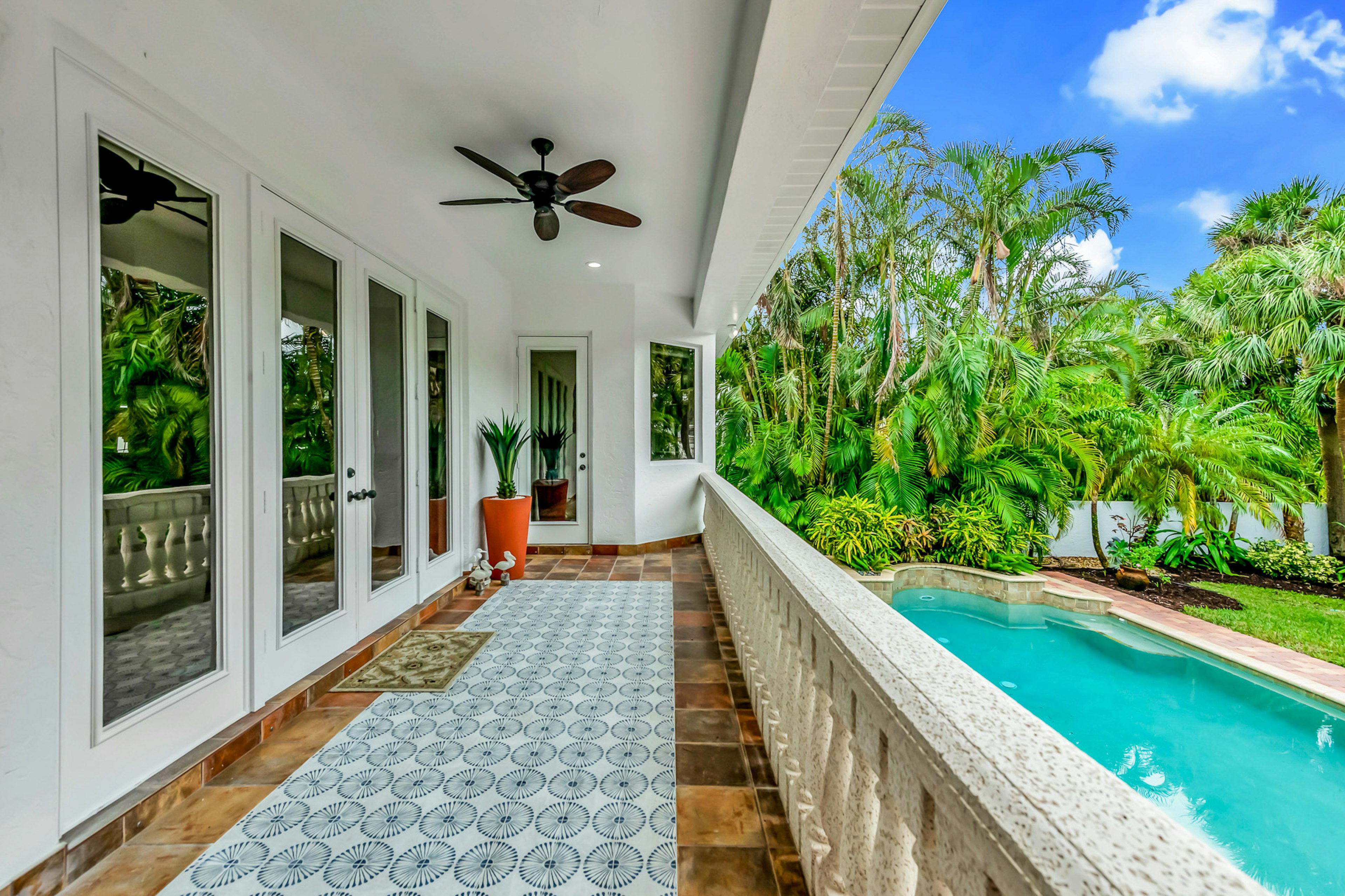 Deck off the living room