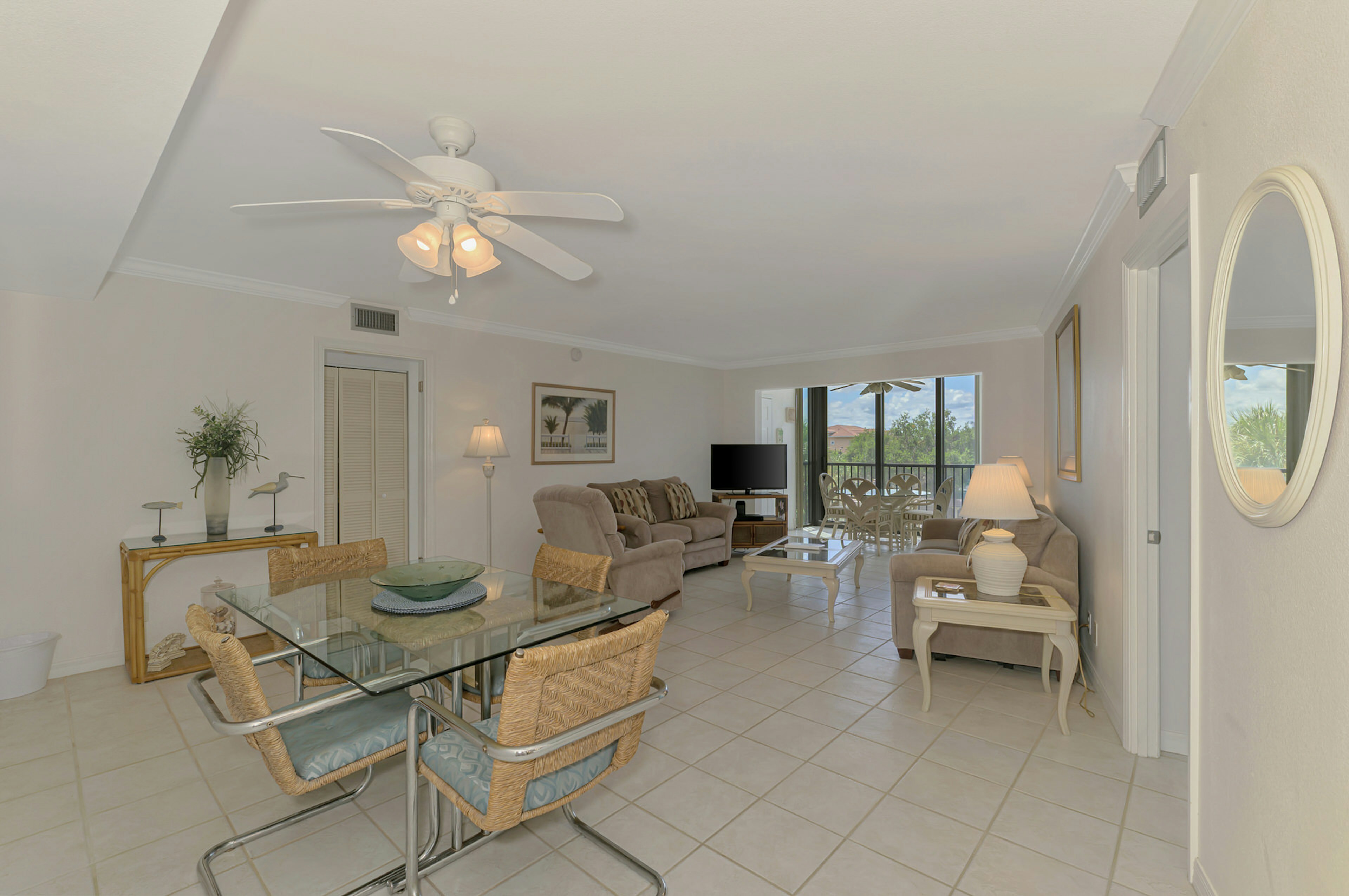 Open-concept Dining and Living Area