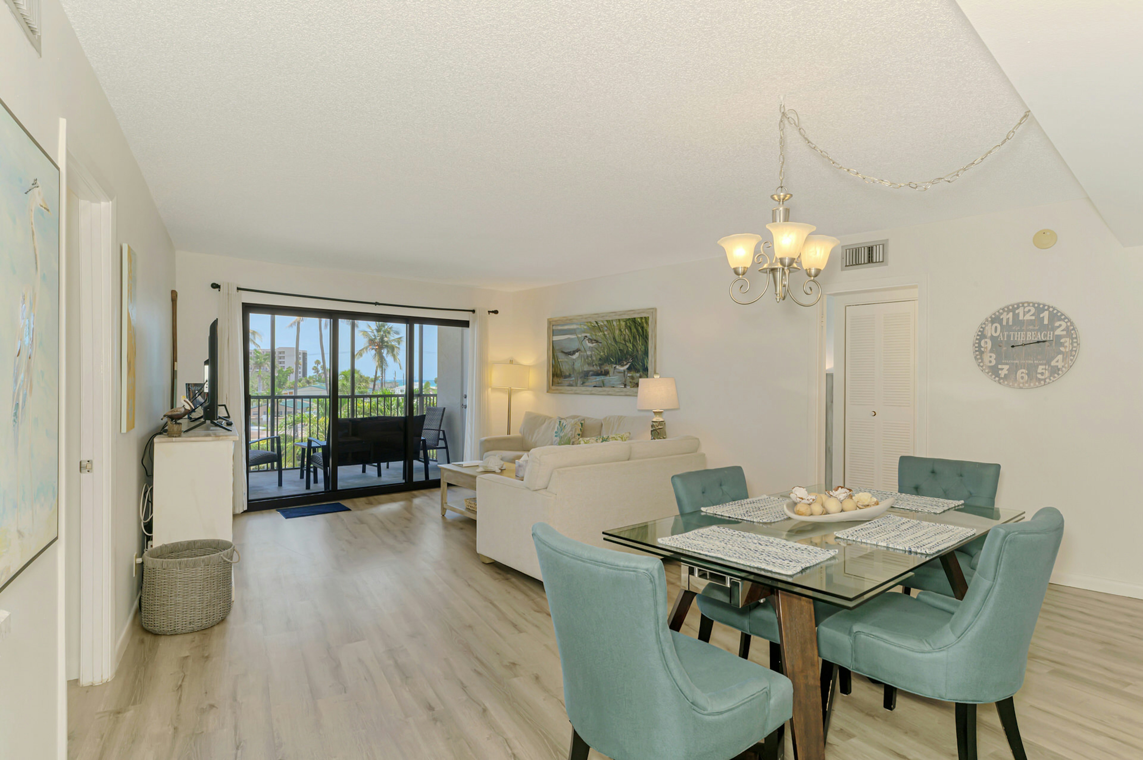 Dining and Living Area, Harbor Towers 322 - Tropical Sand Accommodations