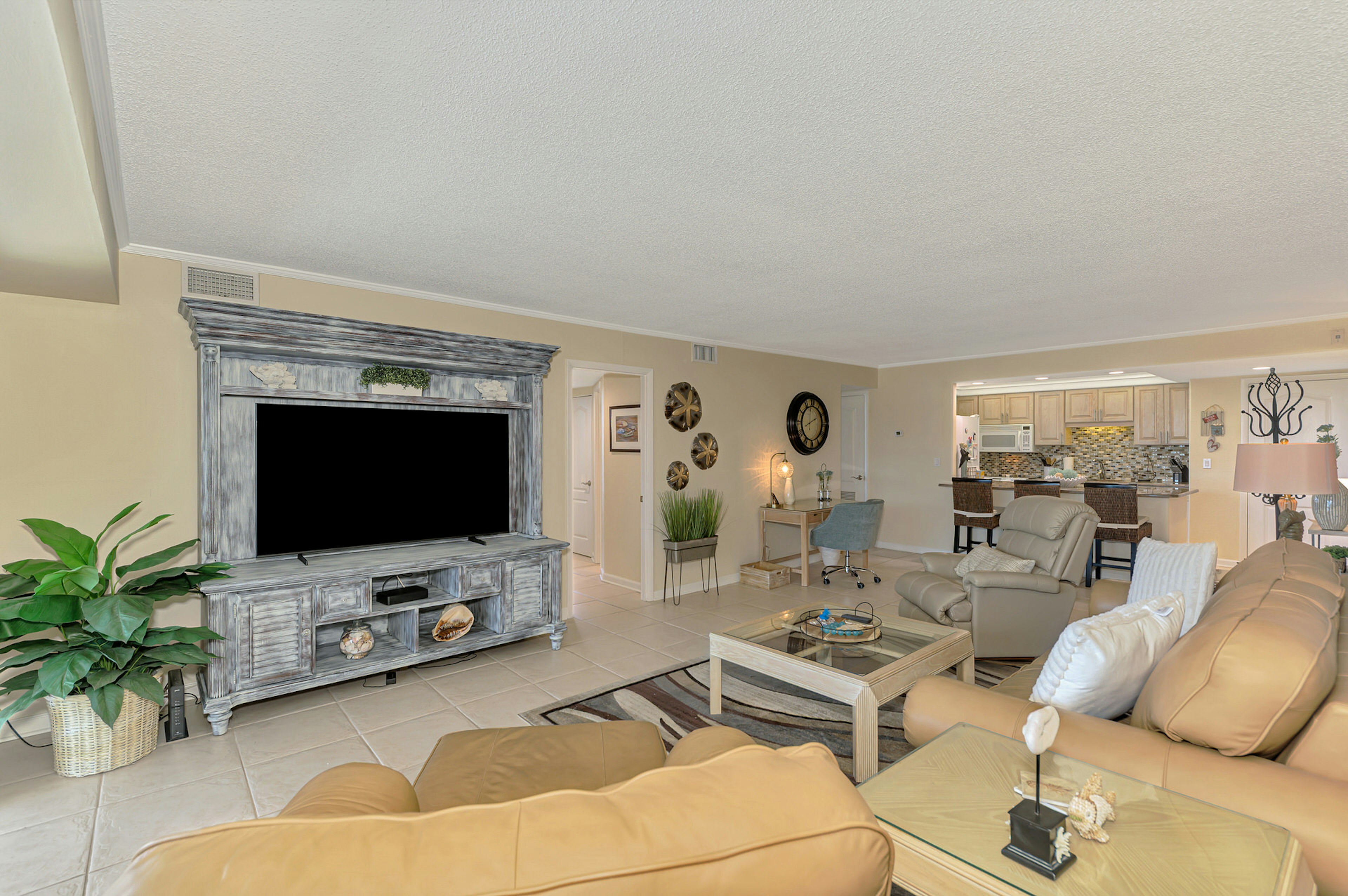 Living Room Seating and TV