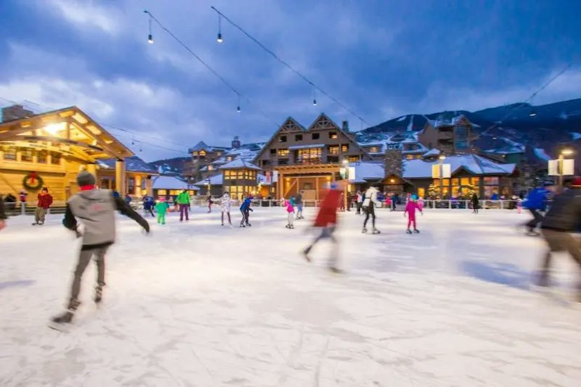 Ice Skating at Spruce Peak Village image 1