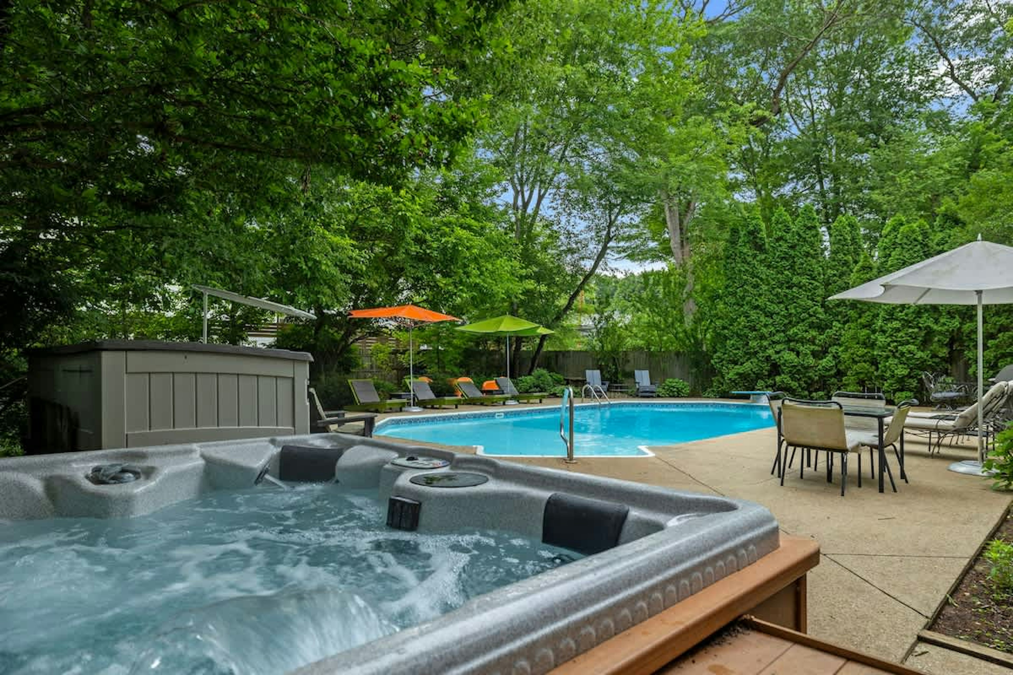 Pool or hot tub? Why not try both!