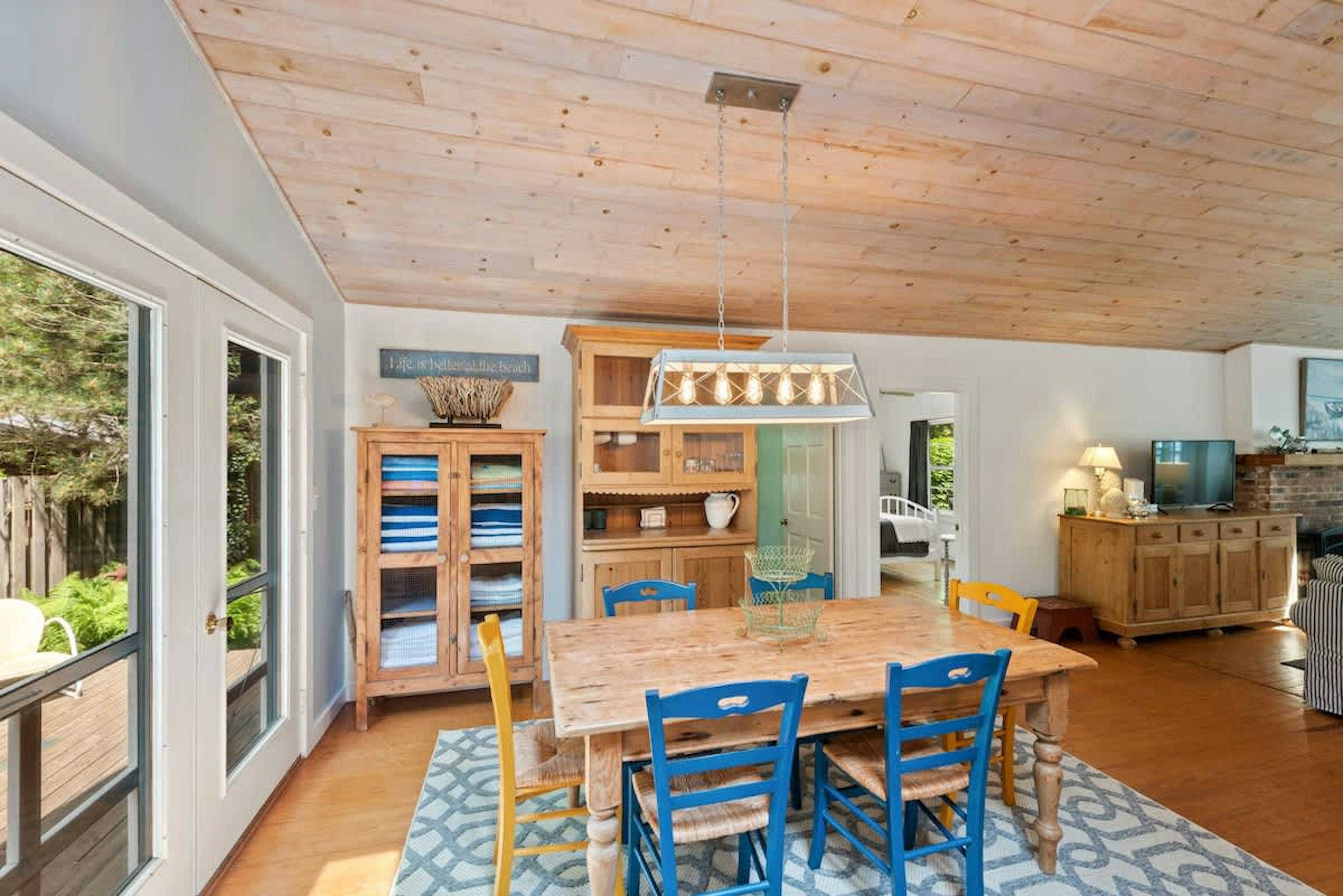 Enjoy the beauty of Harbor Country with large windows throughout the home.