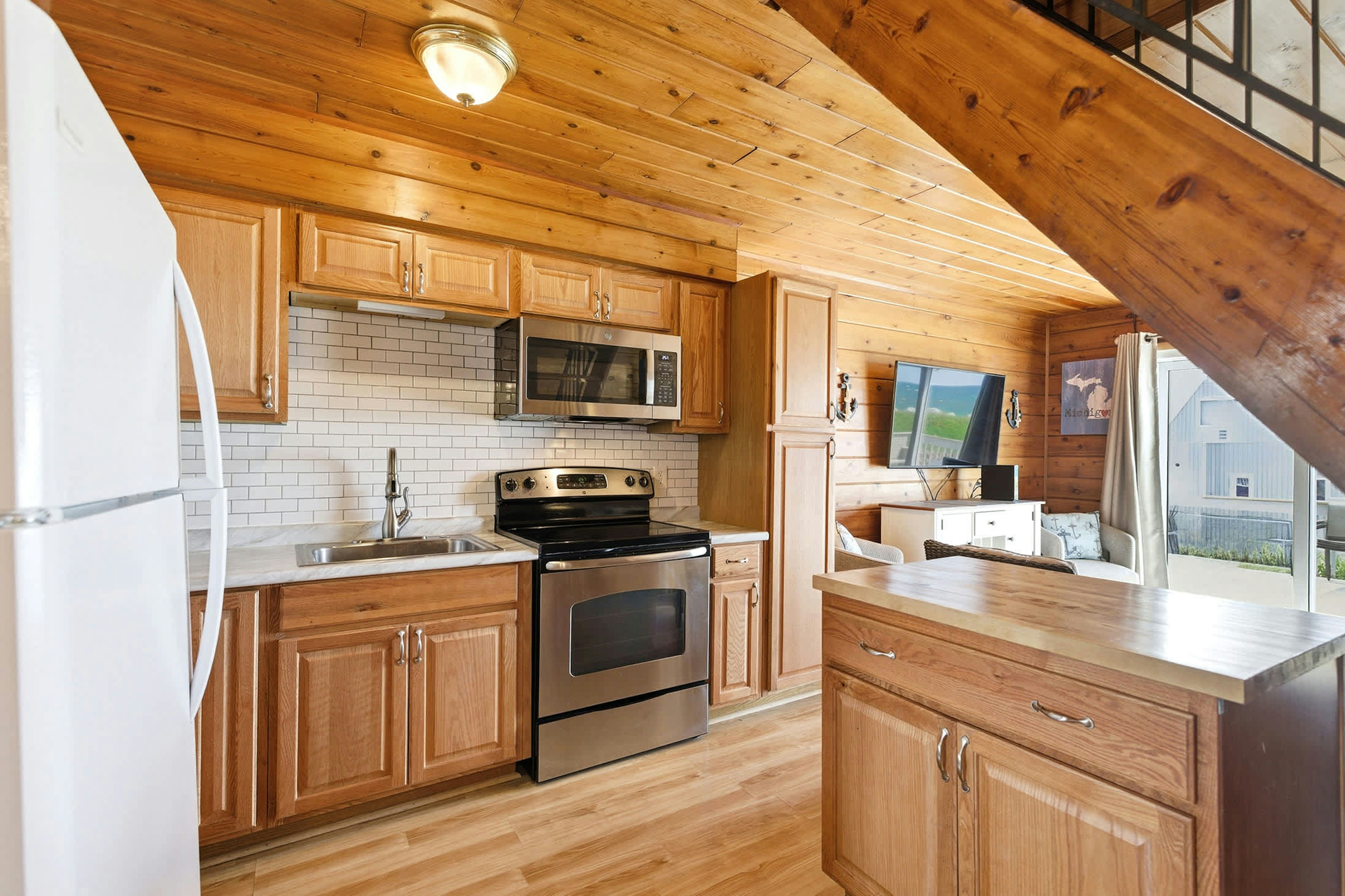 Easy meals, open spaces, and Lake Michigan sunsets just outside the door.