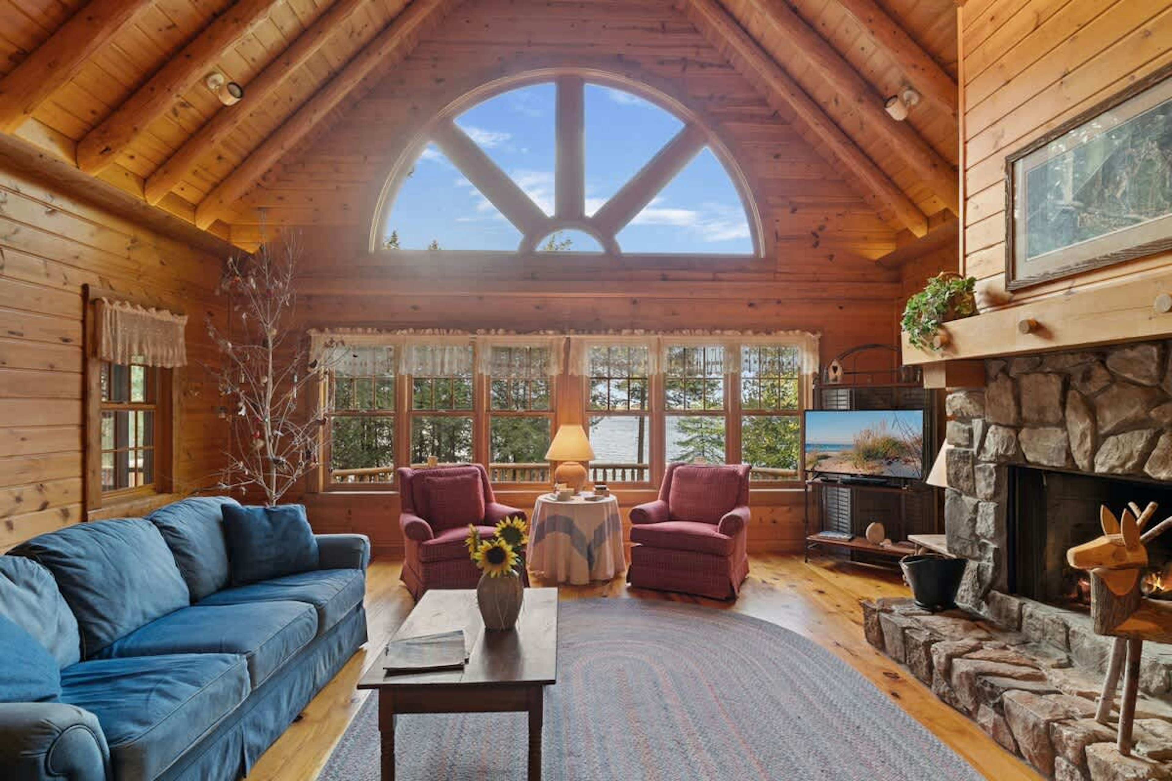 Experience the beauty of nature through the large windows inside South Cedar Shore.