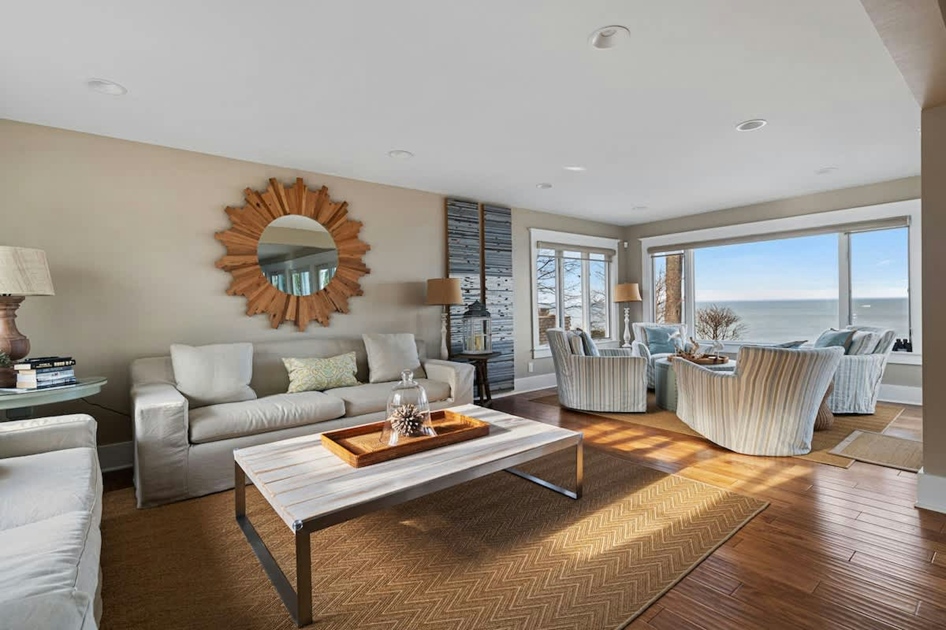 Elegant design, check. Stylish, yet comfortable furnishings, check. Views? Yep!