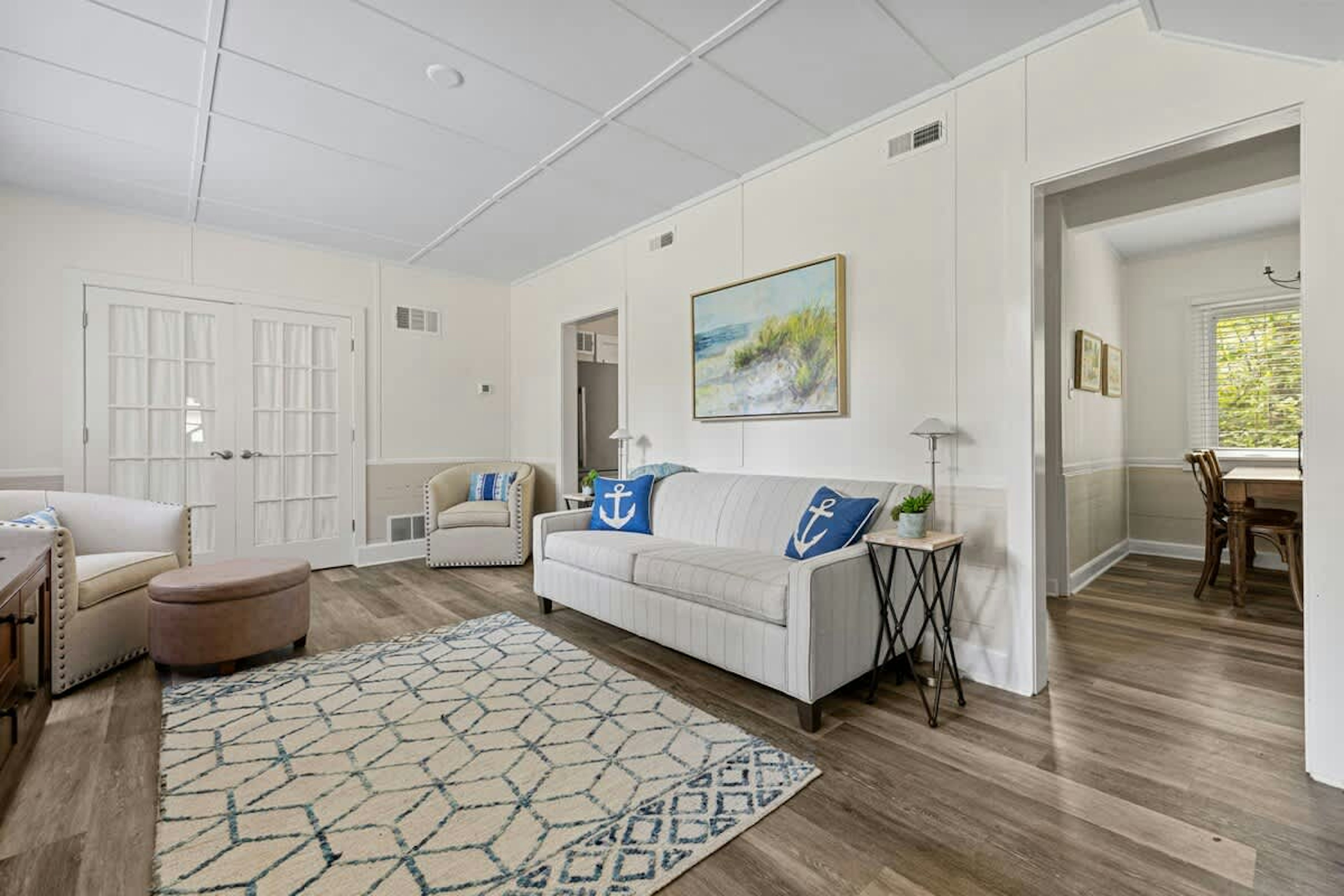 Kick off your shoes, grab a book, and let the living room embrace you.