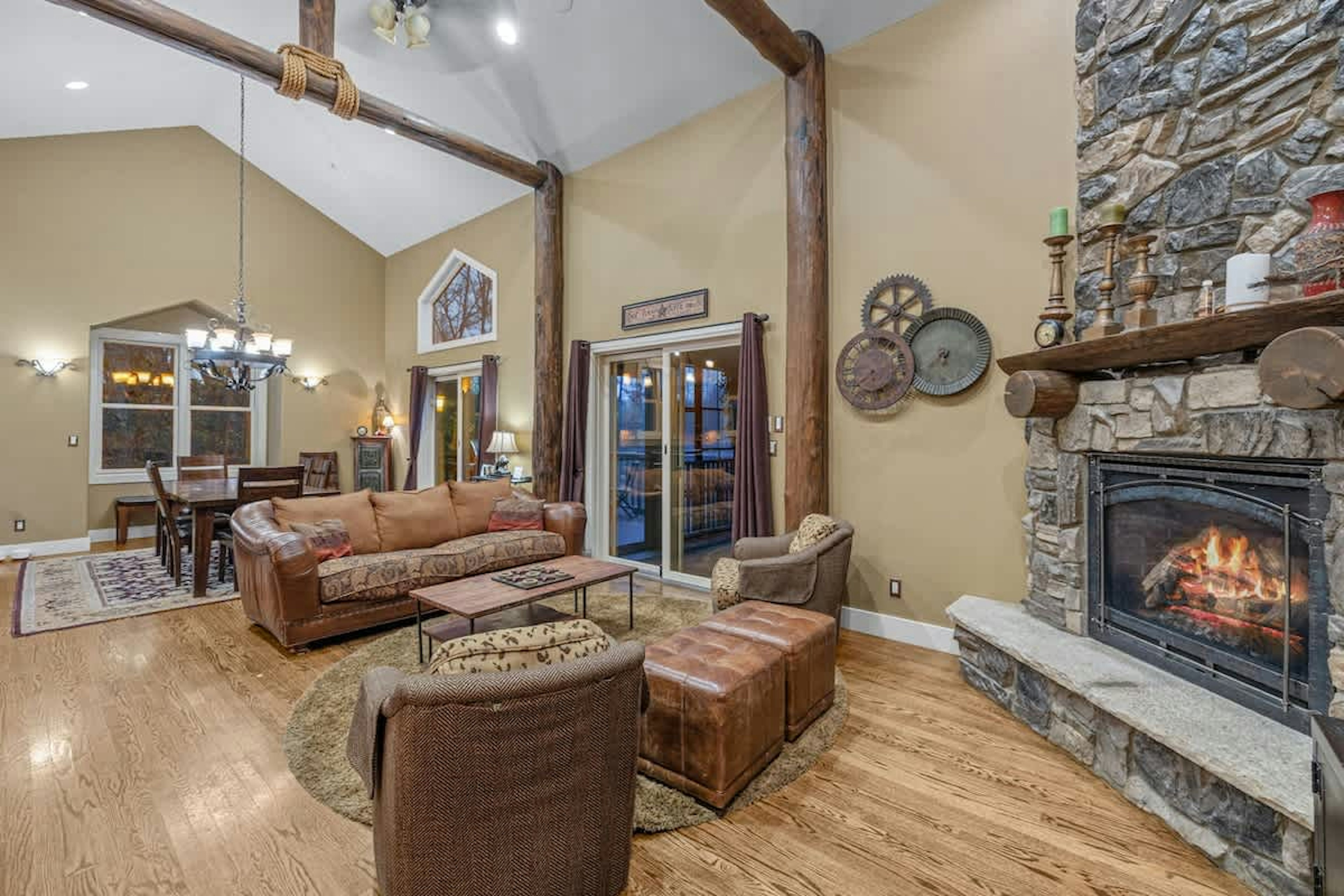Home is where the fire crackles and the vibes are cozy. Who’s grabbing the hot cocoa?