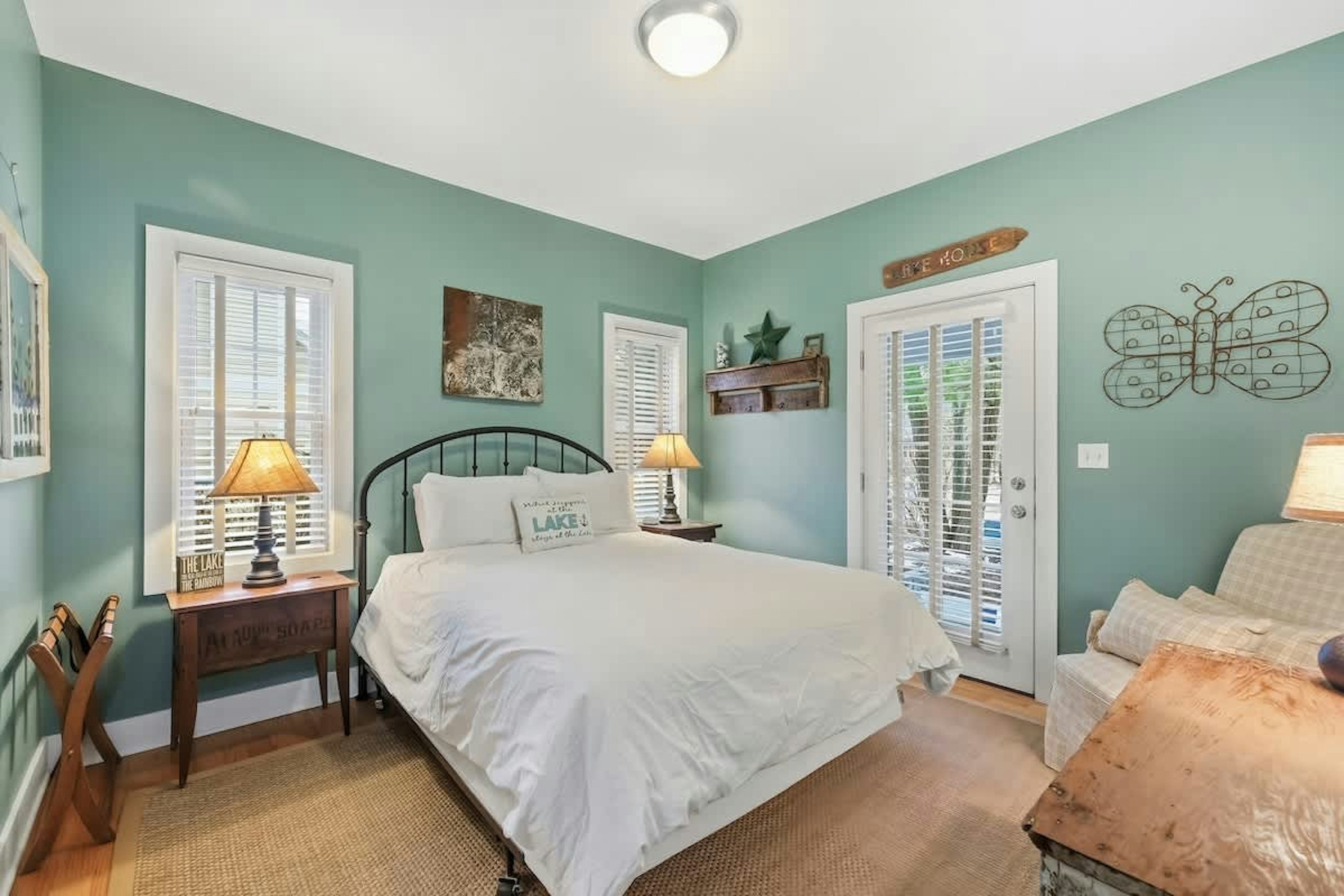 Bedroom 2 is on the main level and has a queen-size bed.